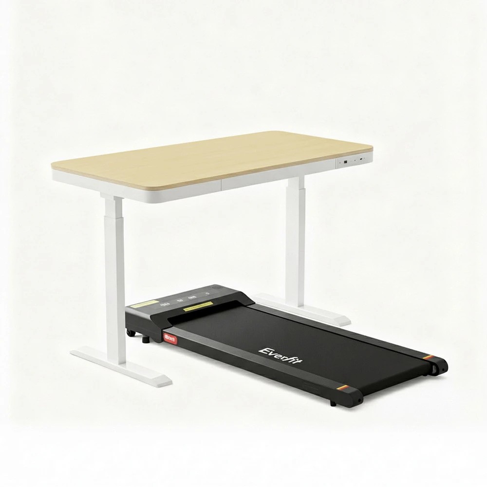1 Artiss Electric Treadmill with 120cm Automatic Standing Desk Walking Pad 400mm - Multi, 1 of 9