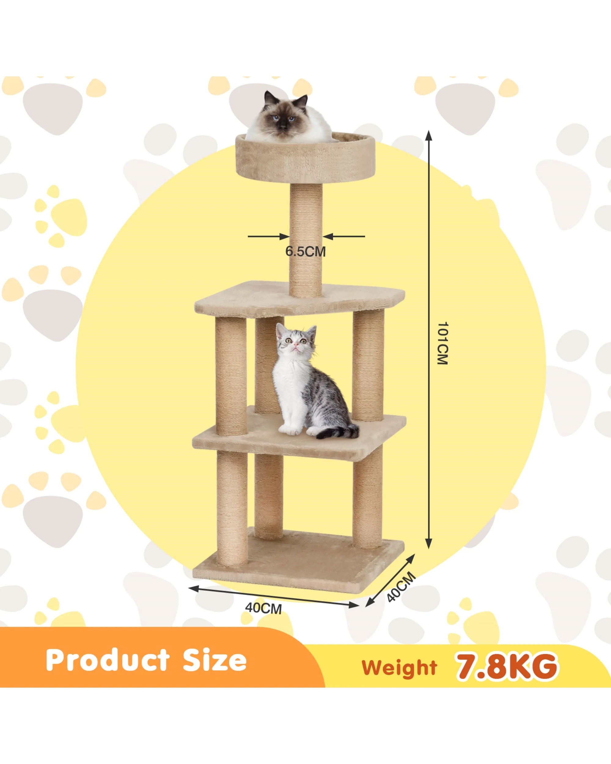 7 Advwin 101cm Cat Tree Tower, 7 of 7