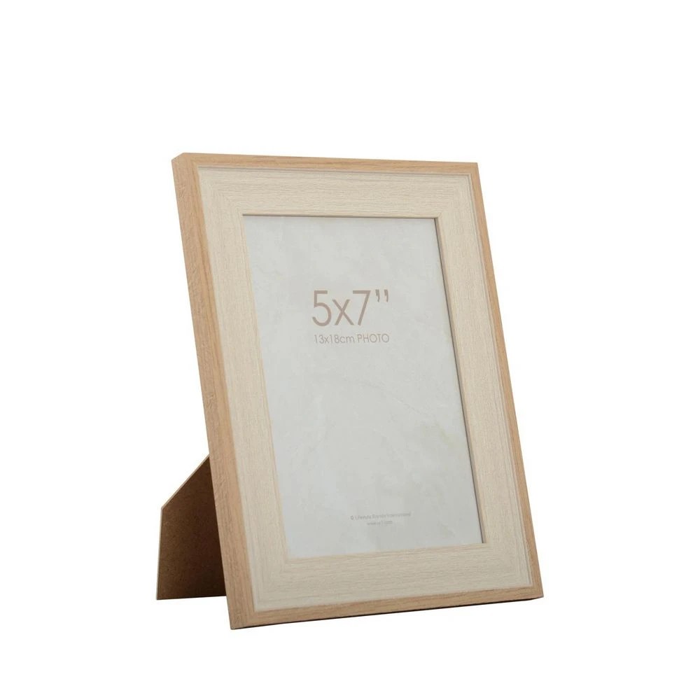 1 Cleo 5x7" Frame Stone/Walnut, 1 of 4