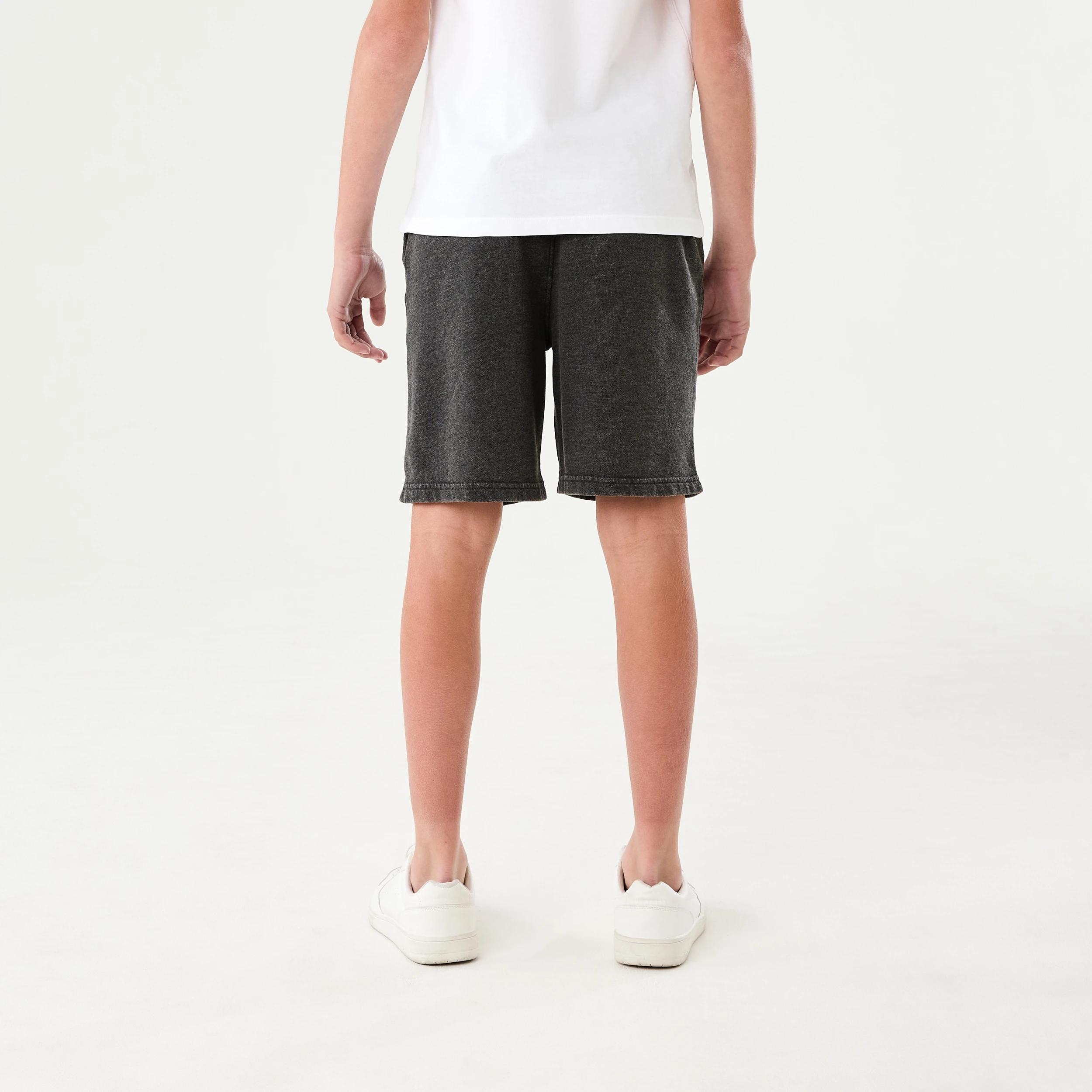 2 Washed Knit Shorts BLACK, 2 of 6
