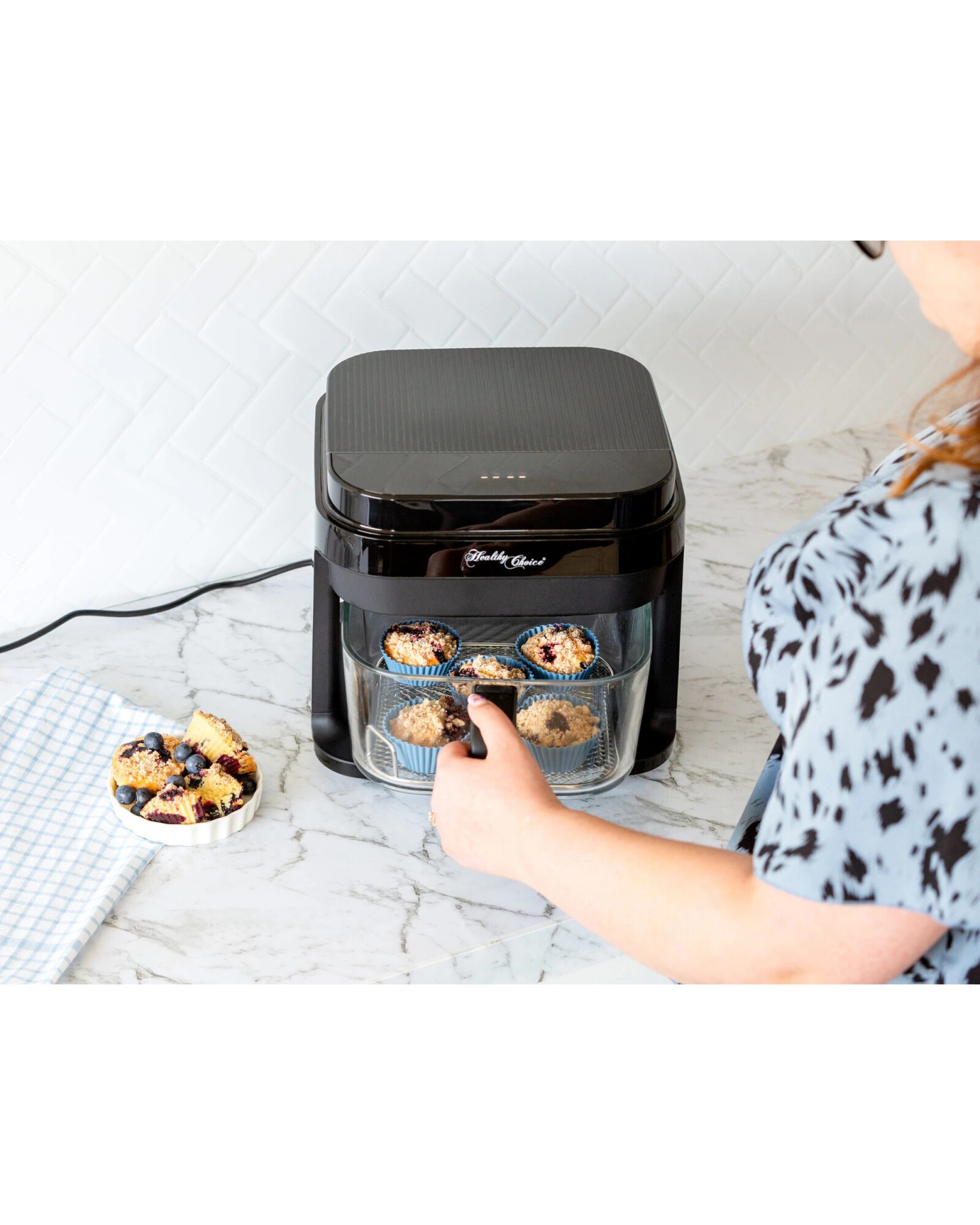 7 Healthy Choice 6.5l Glass Digital Air Fryer Oven (1200w) 200c, 7 of 7