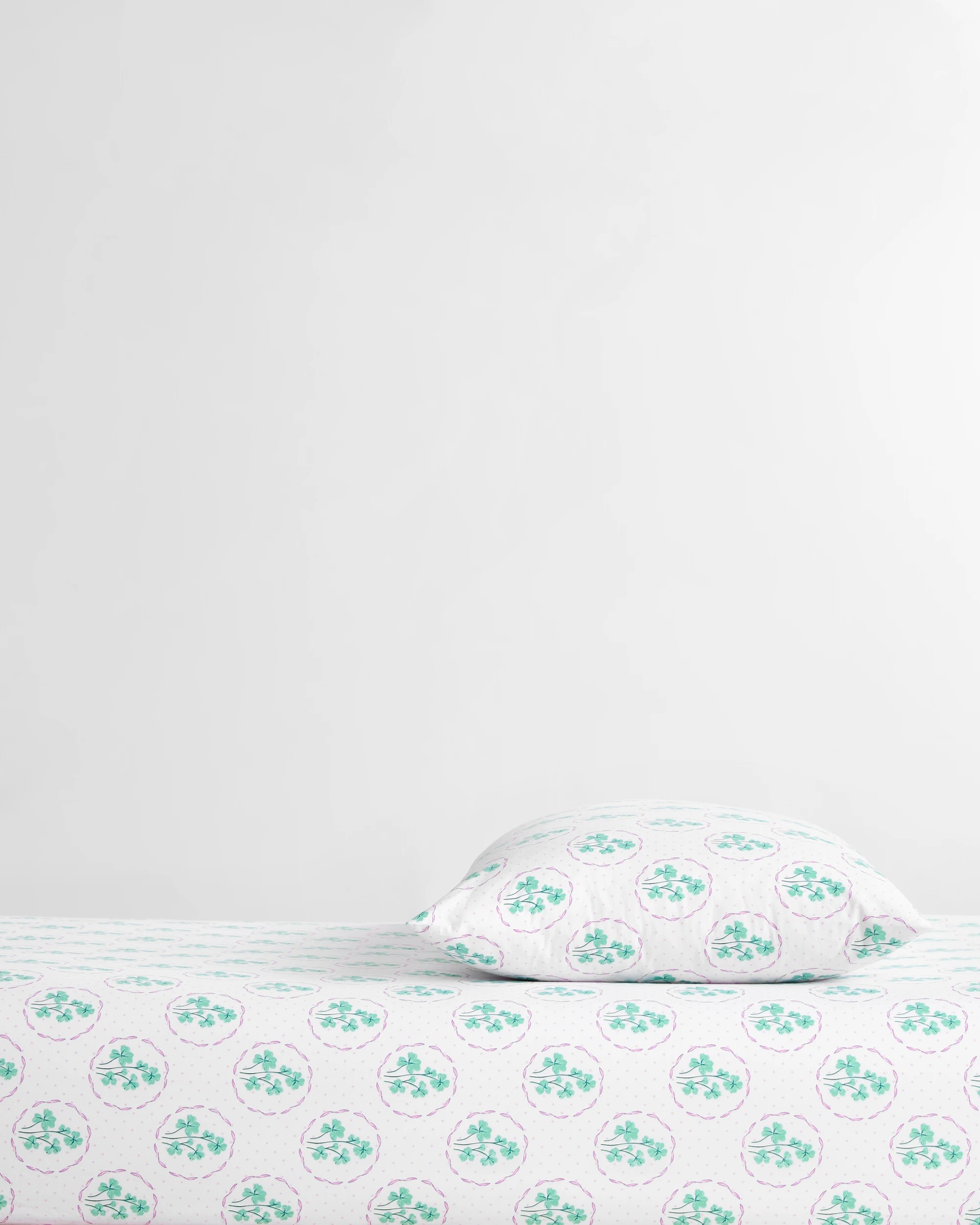 1 Target Clover Australian Cotton Fitted Sheet Set - Double Bed - White, 1 of 3
