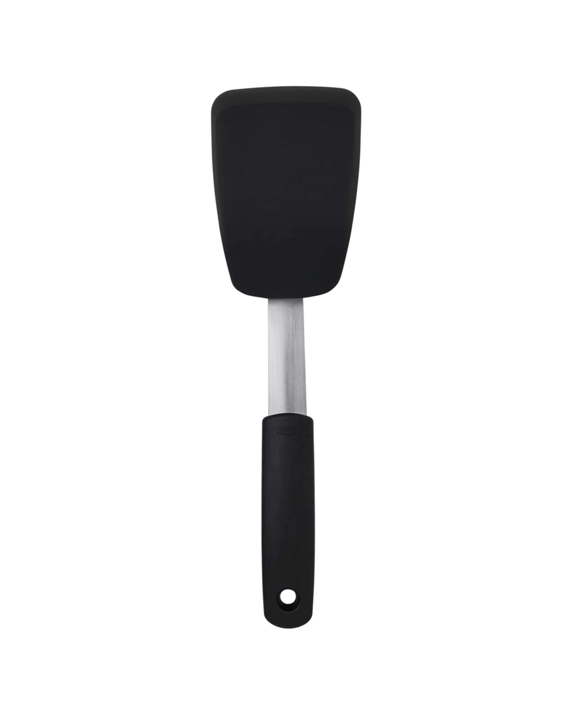 1 Oxo Good Grips Silicone Flexible Turner Small - Non-stick Dishwasher Safe - Black, 1 of 1
