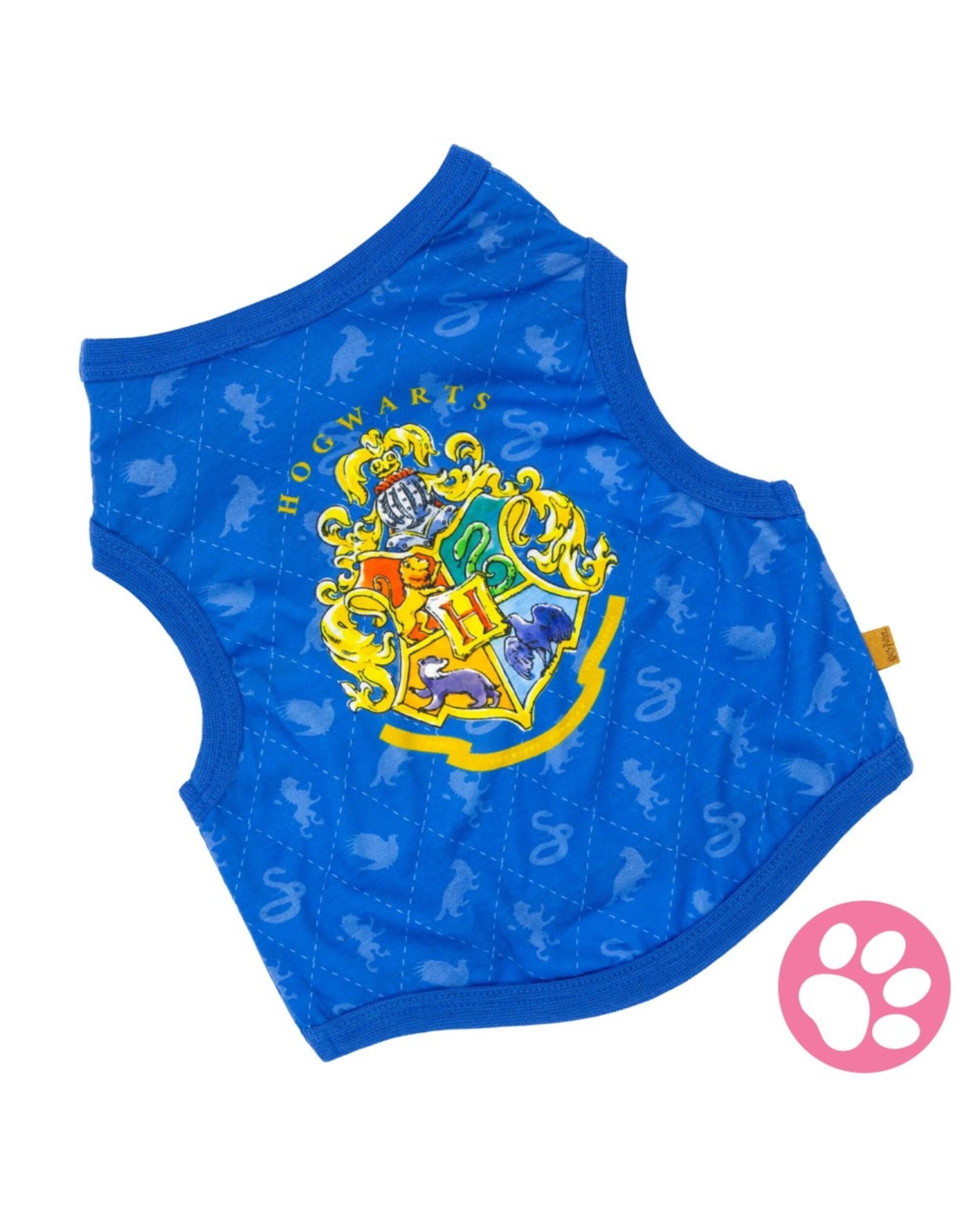 1 Harry Potter - Hogwarts House Crests Pet T-Shirt - Blue, 1 of 1