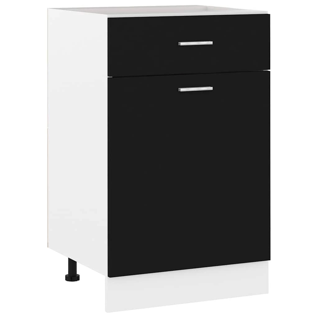1 vidaXL Kitchen cabinet Ample Storage - Black, 1 of 9