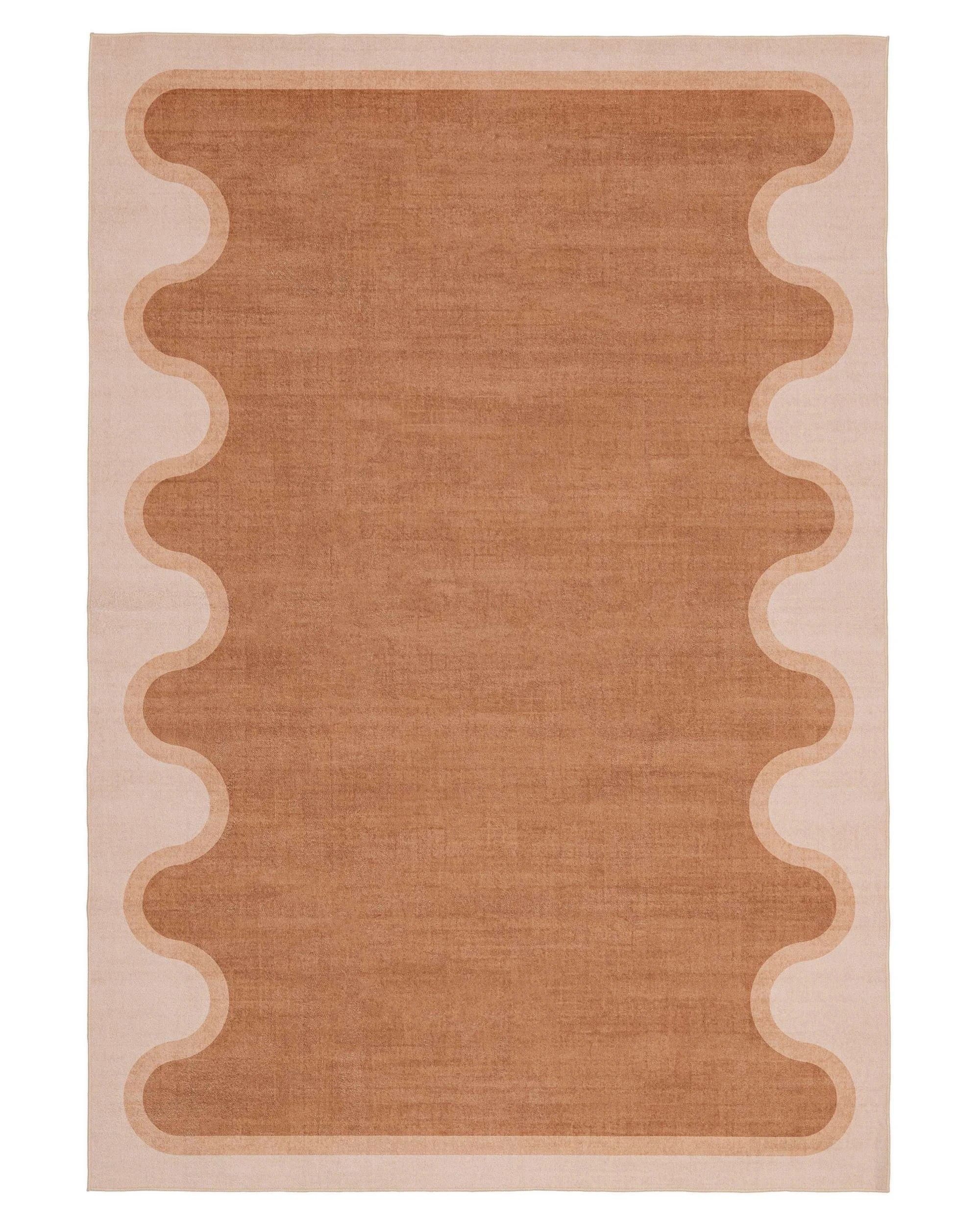 1 Loopsie Lanai Washable Rug-330cm x 240cm - Orange - Orange, 1 of 9