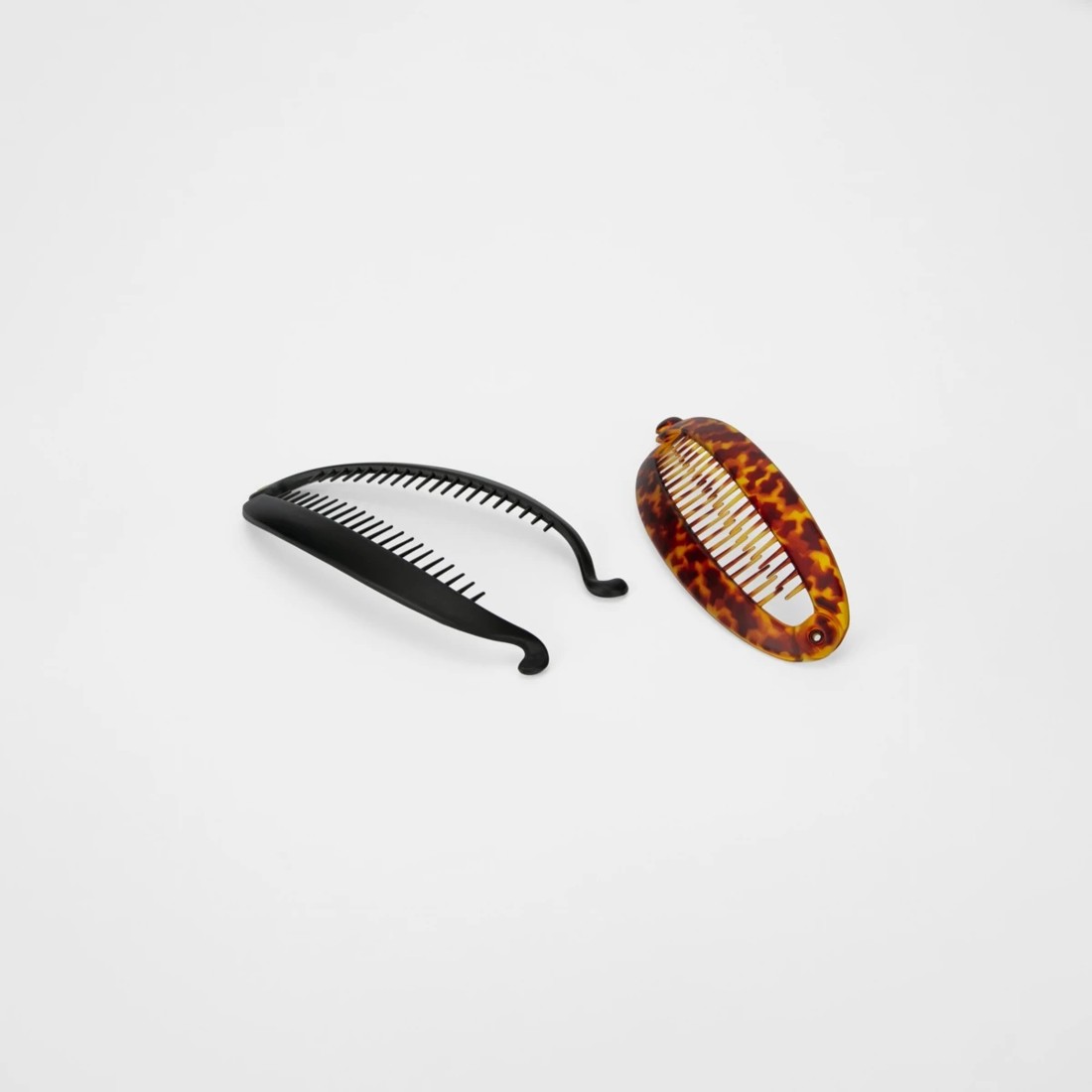 2 2 Pack Tort and Black OXX Haircare Banana Hair Clips, 2 of 6