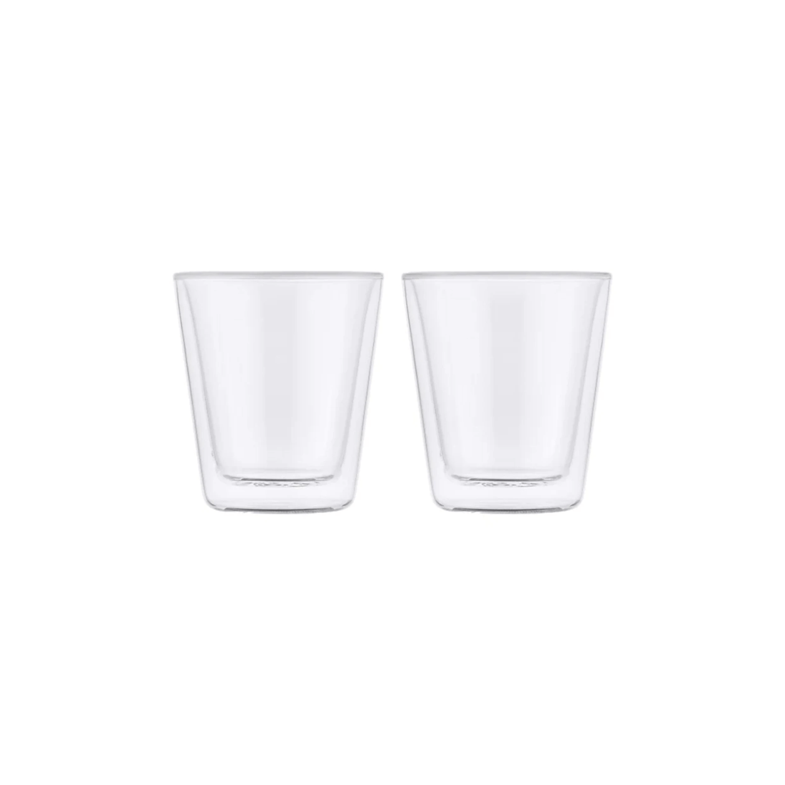 1 Maxwell & Williams 2pc Blend Double Wall Conical Glass Cup Set 200ml
 - Plain, 1 of 3