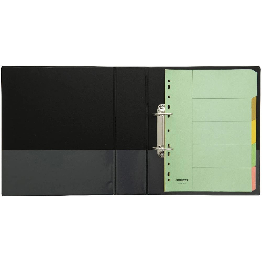 5 J.Burrows Insert Binder A4 2 D-Ring 50mm Black, 5 of 6