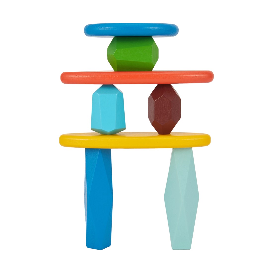 3 Wooden Stacking Stones Game, 3 of 7