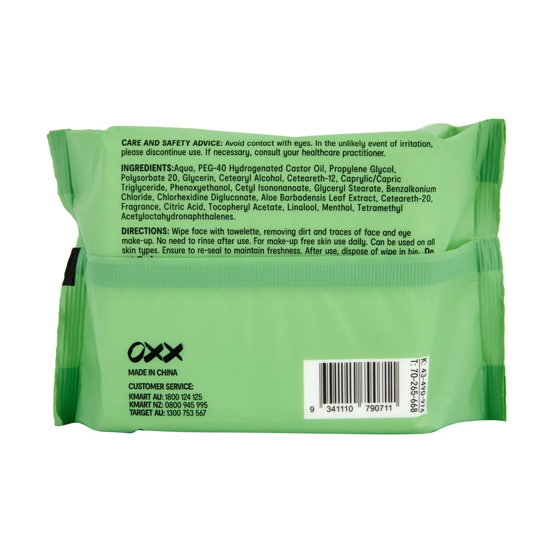 4 OXX Skincare 40 Pack Biodegradable Antioxidant Facial Wipes - Aloe Vera, 4 of 4