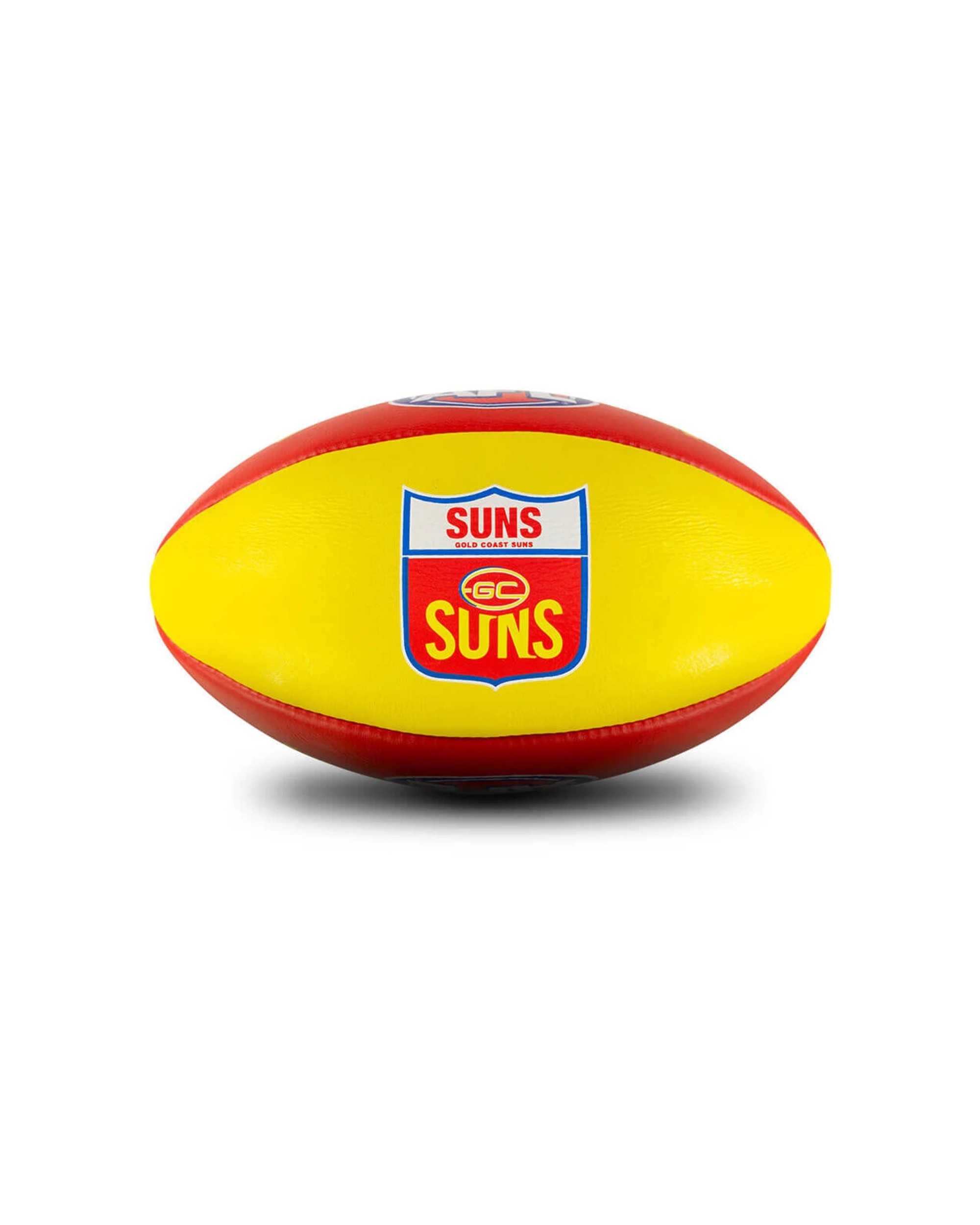 4 Sherrin AFL Team Leather Football Gold Coast Suns Size 5 Training Quality - Multi, 4 of 4