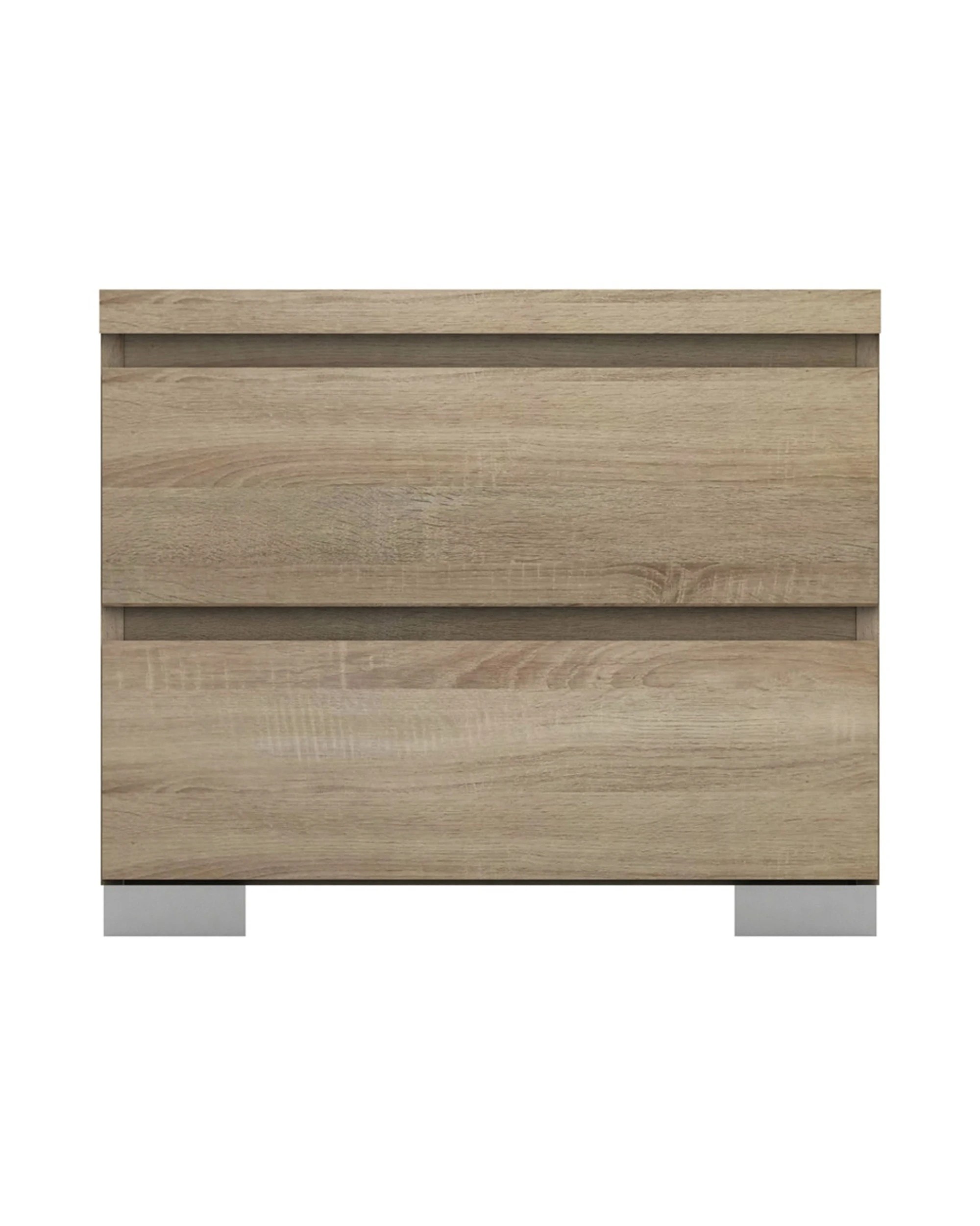 3 Alpine Bay Elara Bedside Table 2 Drawer - Brown, 3 of 7