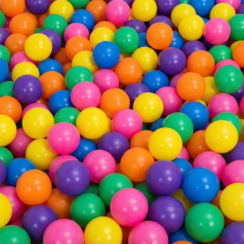 1 PlayPals 300PCS Ball Pit Balls with Storage Bag Rainbow BPA Free Toy - Multi, 1 of 3