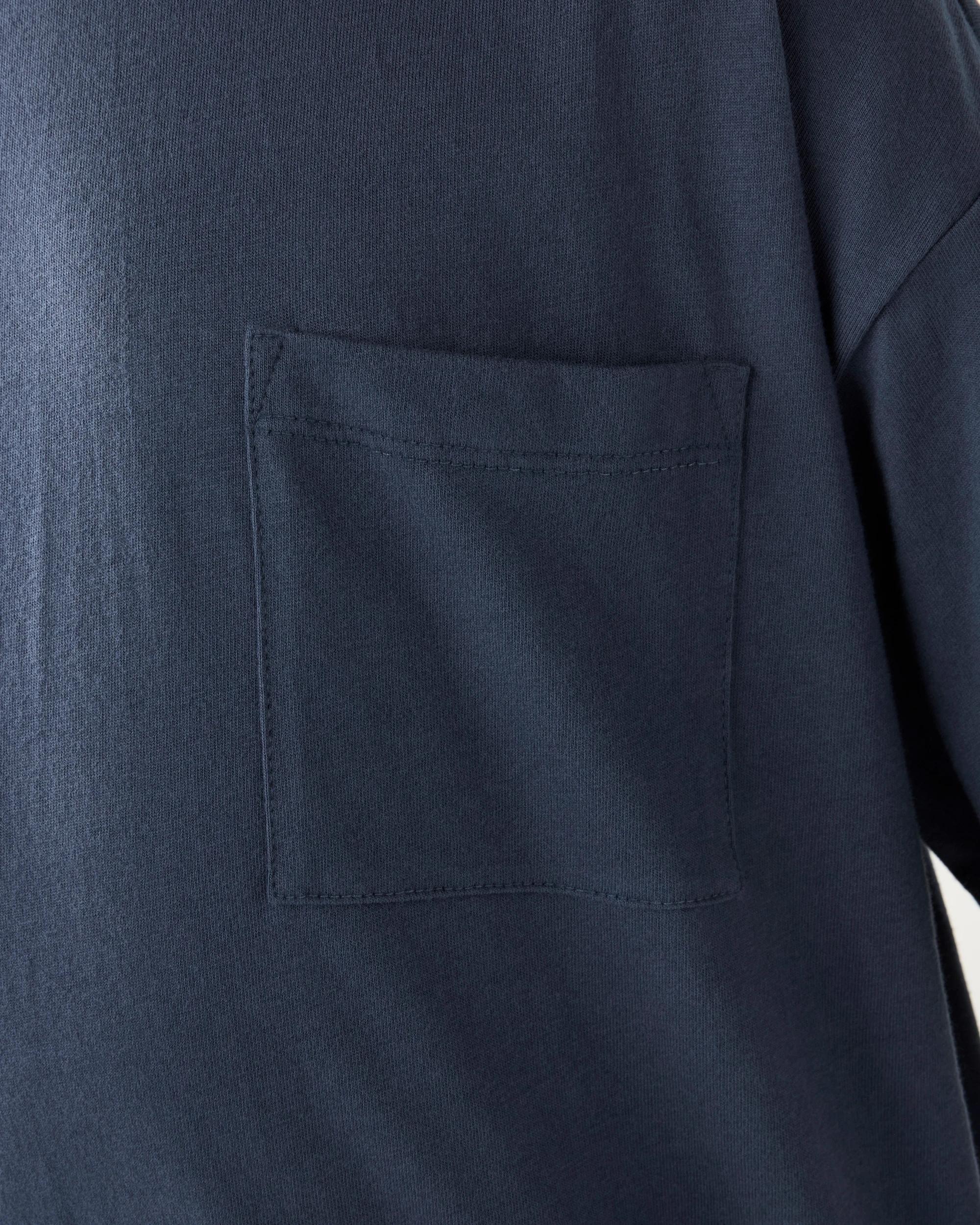 5 Short Sleeve Knit Woven Pyjama Set Drksea Blu, 5 of 9