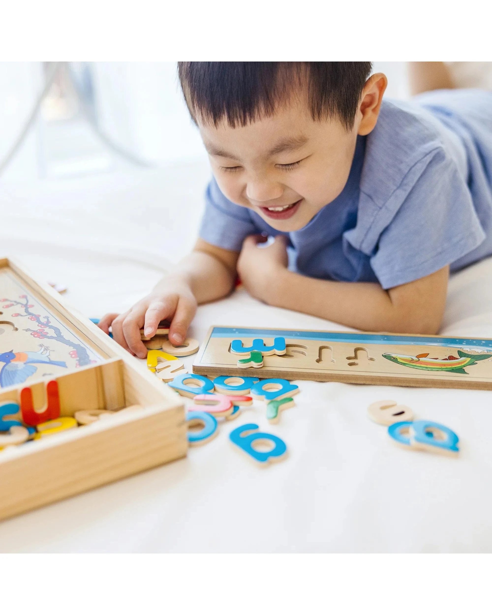 5 Melissa and Doug See and Spell Wooden Learning Toy, 5 of 6