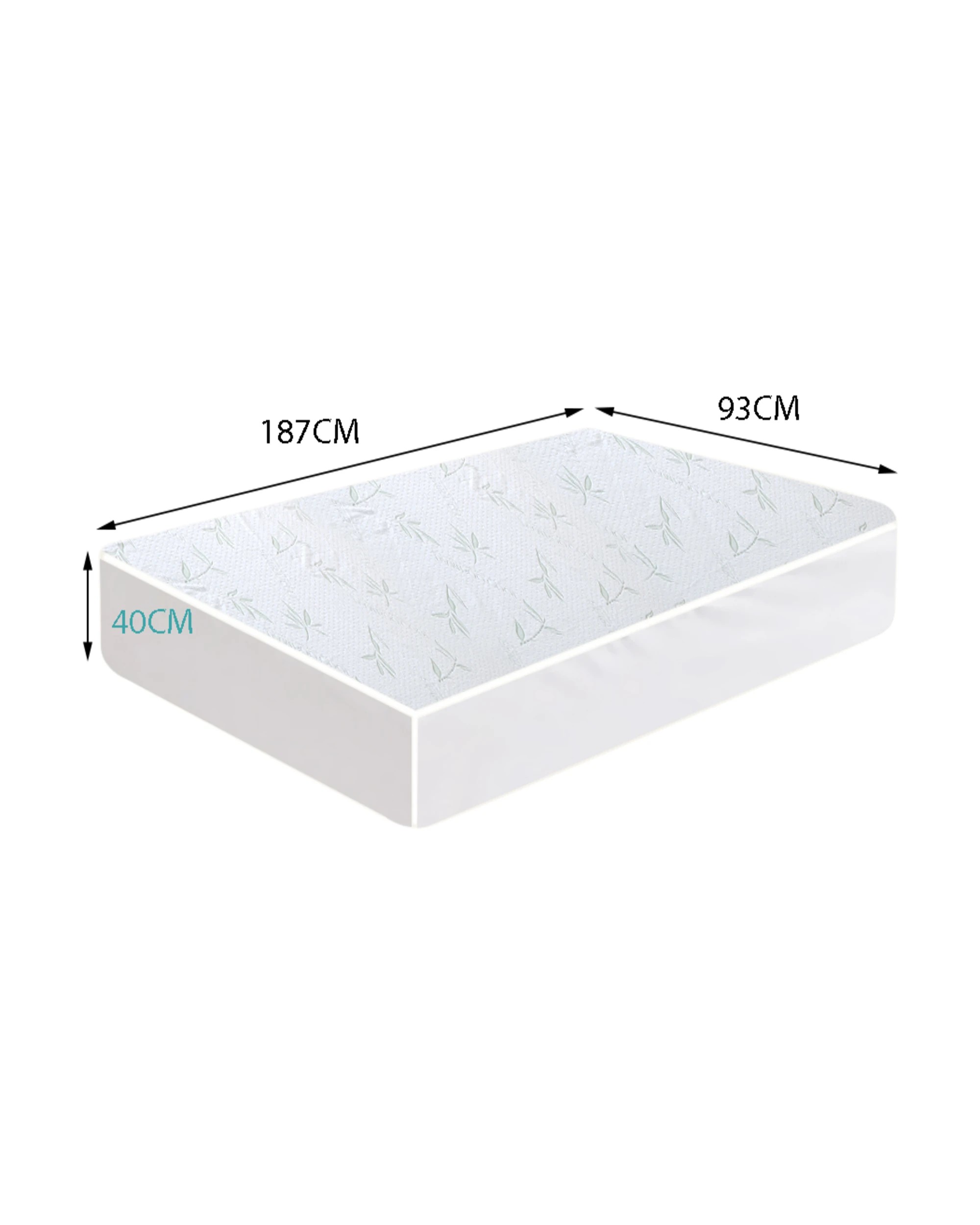 2 Dreamz Mattress Protector Fitted Cover Single, 2 of 6