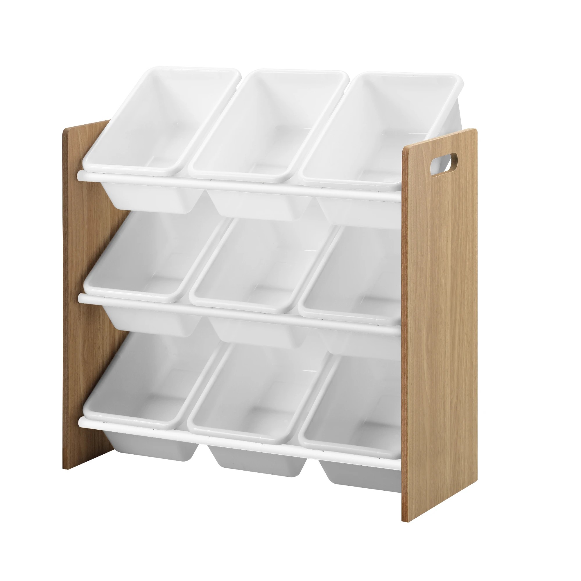4 Oikiture Kids Toy Box Organiser 9 Bins Display Shelf Storage Rack - Natural, 4 of 6