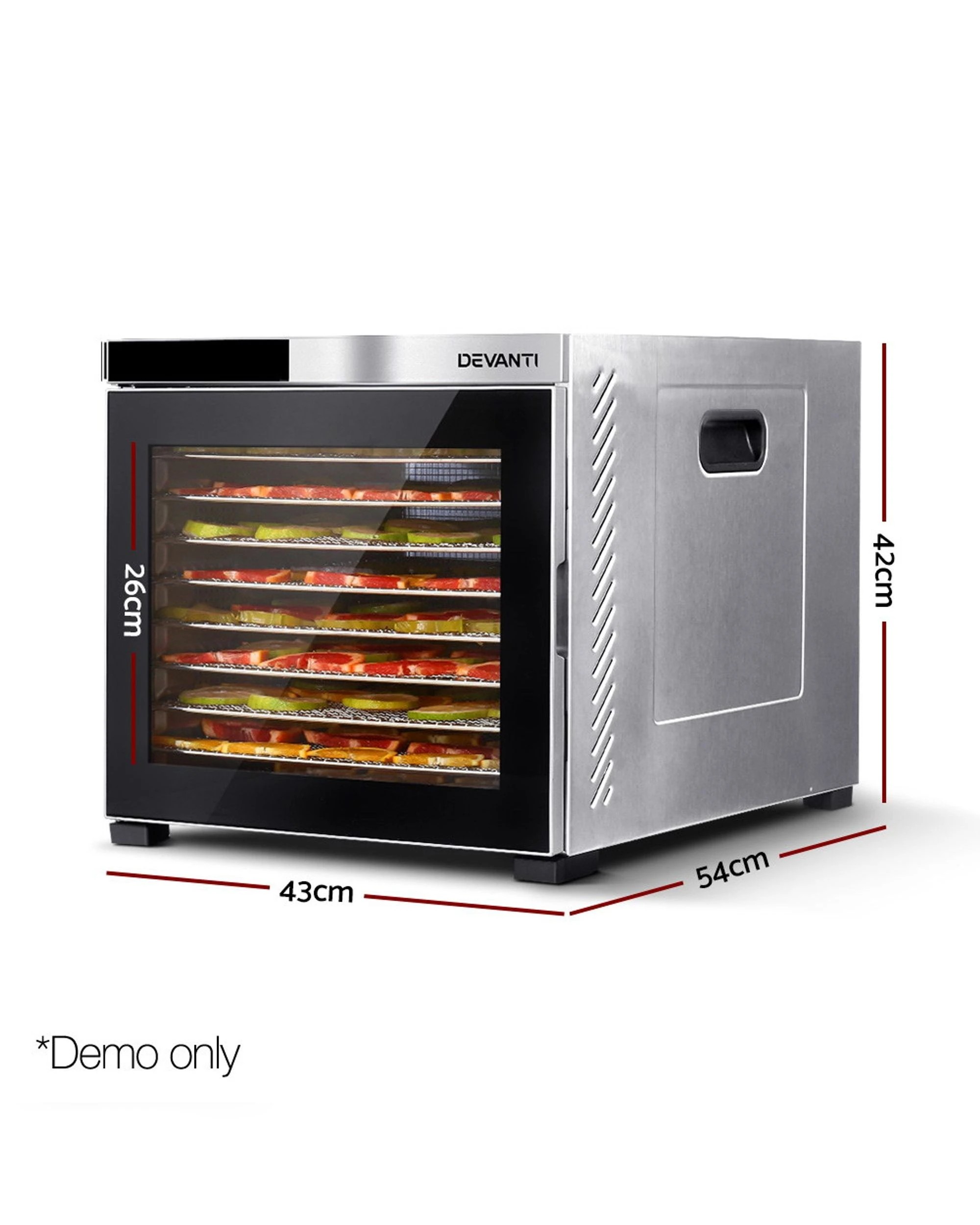 2 Devanti 10 Trays Food Dehydrator Stainless Steel Tray
 - Silver, 2 of 3