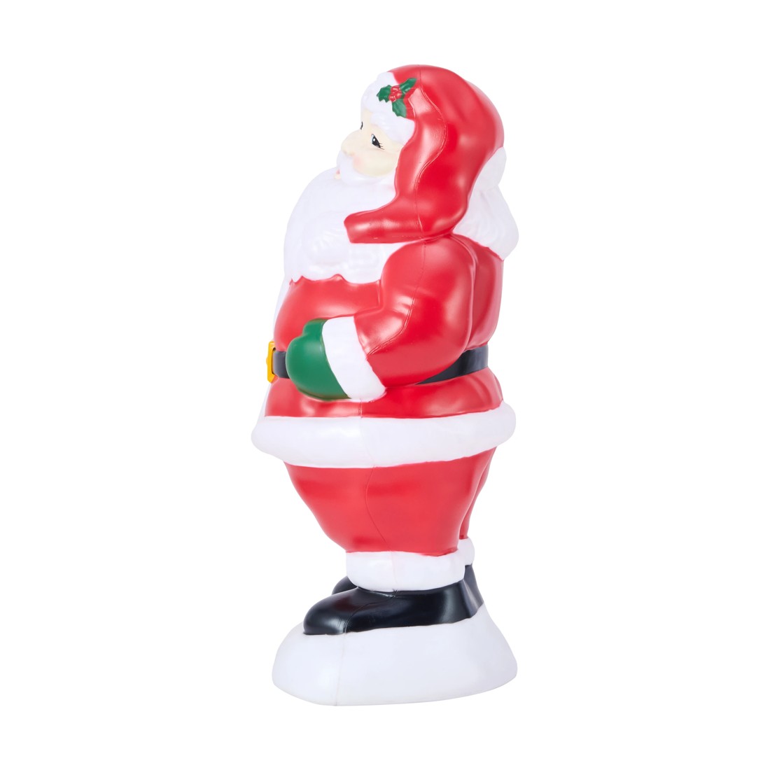 6 Battery Operated LED Light Up Blow Mold Santa, 6 of 7
