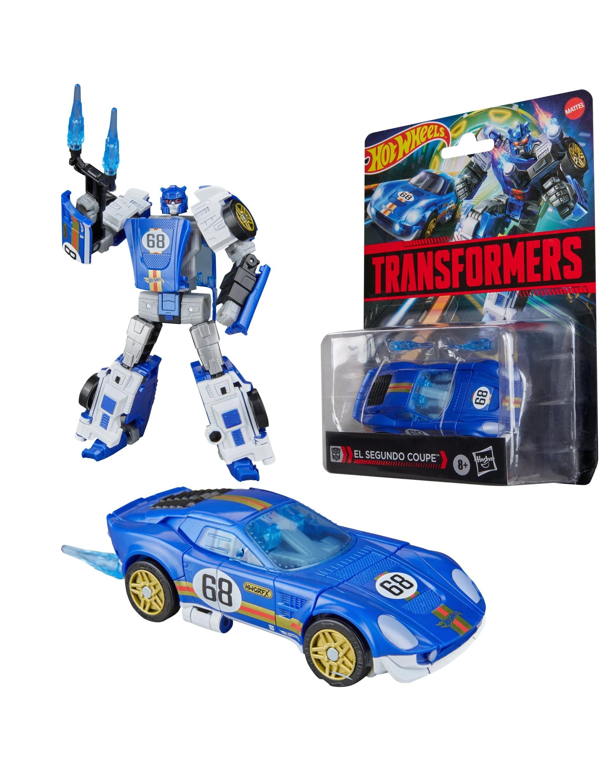 1 Transformers Collaborative Hot Wheels x Transformers El Segundo Coupe Action Figure, 1 of 9