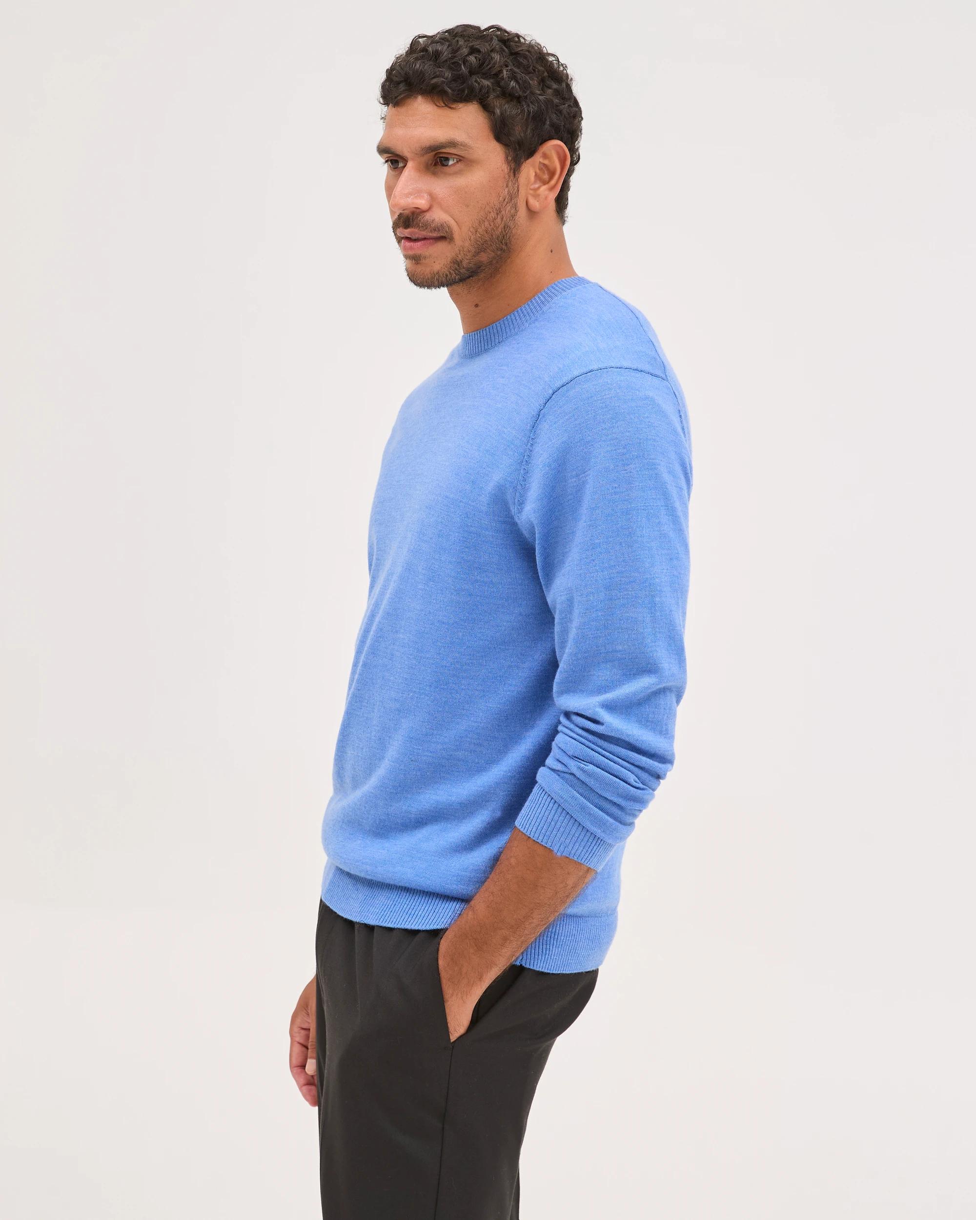 5 Preview Australian Merino Wool Knit Jumper TRUE BLUE, 5 of 6