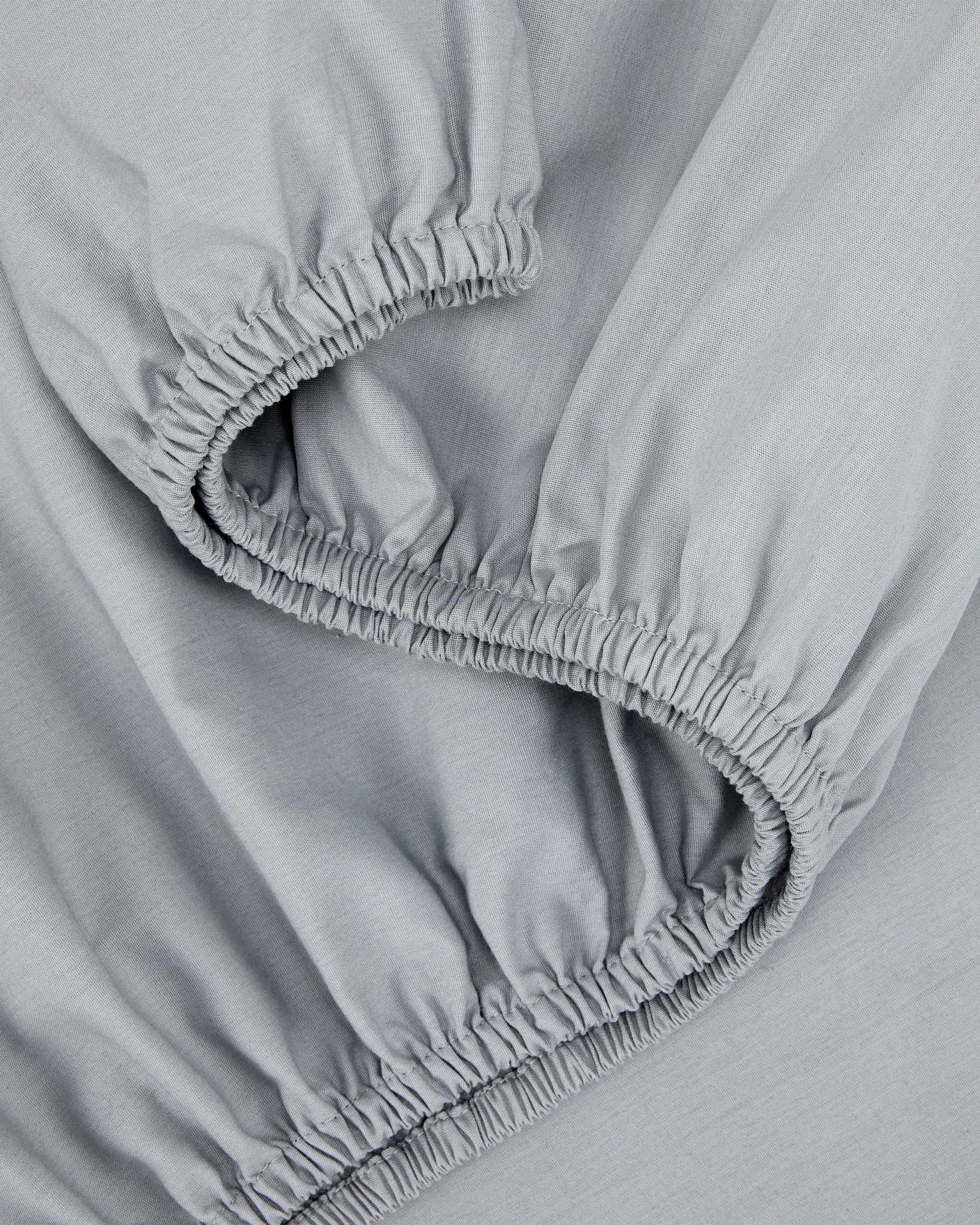 6 250 Thread Count Cotton Rich Sheet Set - Queen Bed, Light Grey, 6 of 10