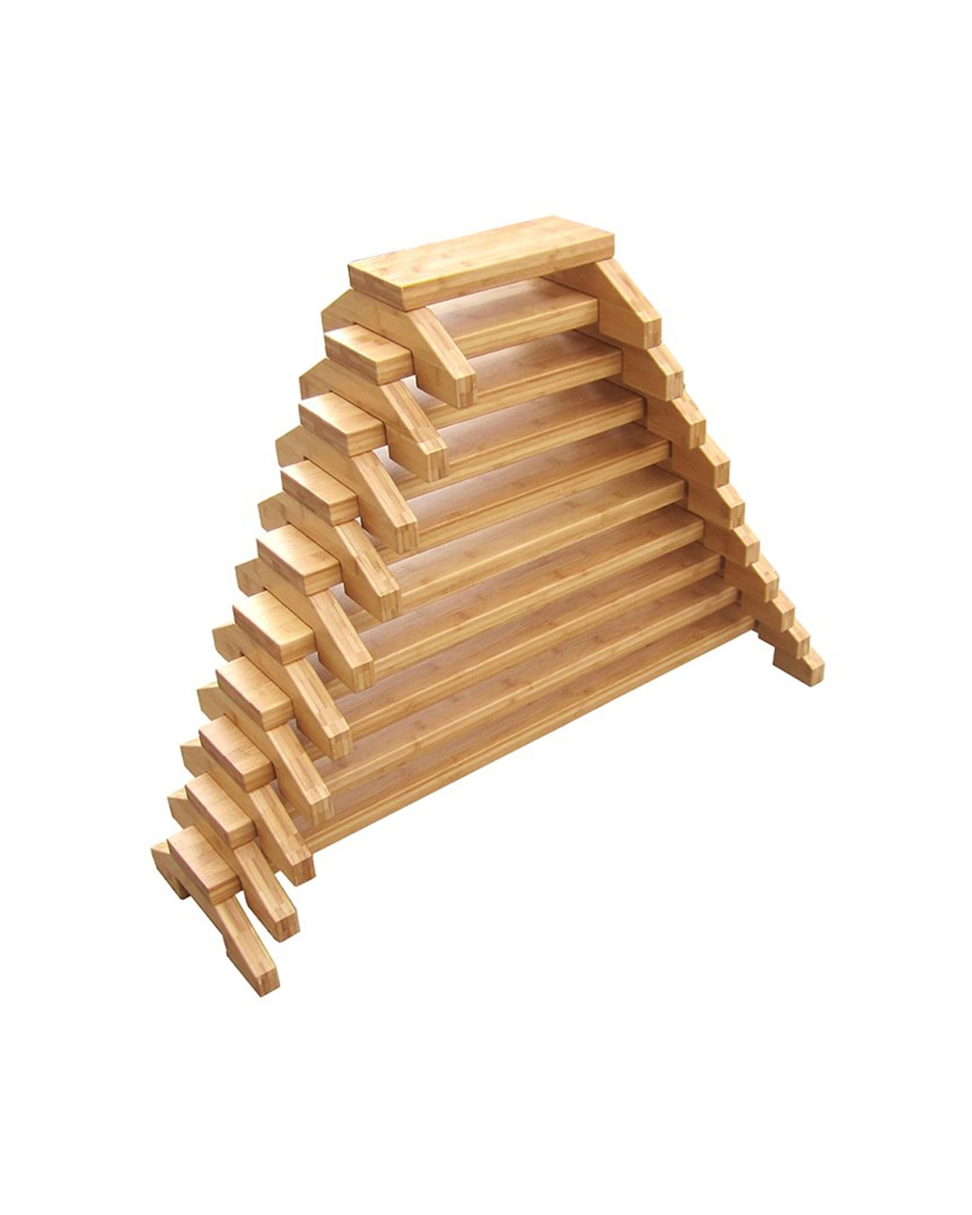 1 Educationall 9pc Bamboo Balance Beams Set Sustainable Gross Motor Skills - Natural, 1 of 3