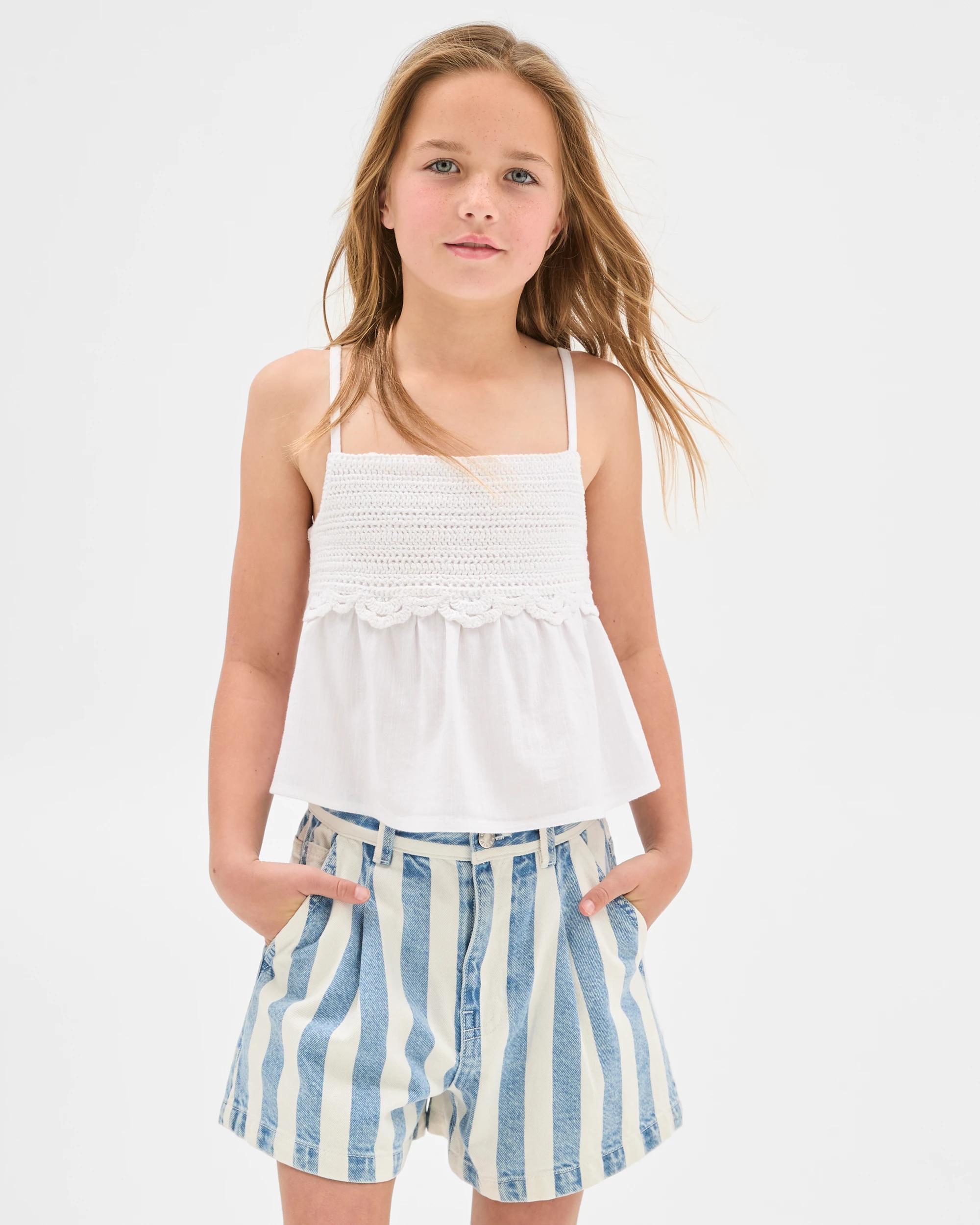 1 Target Denim Shorts BLEACH STRIPE, 1 of 6