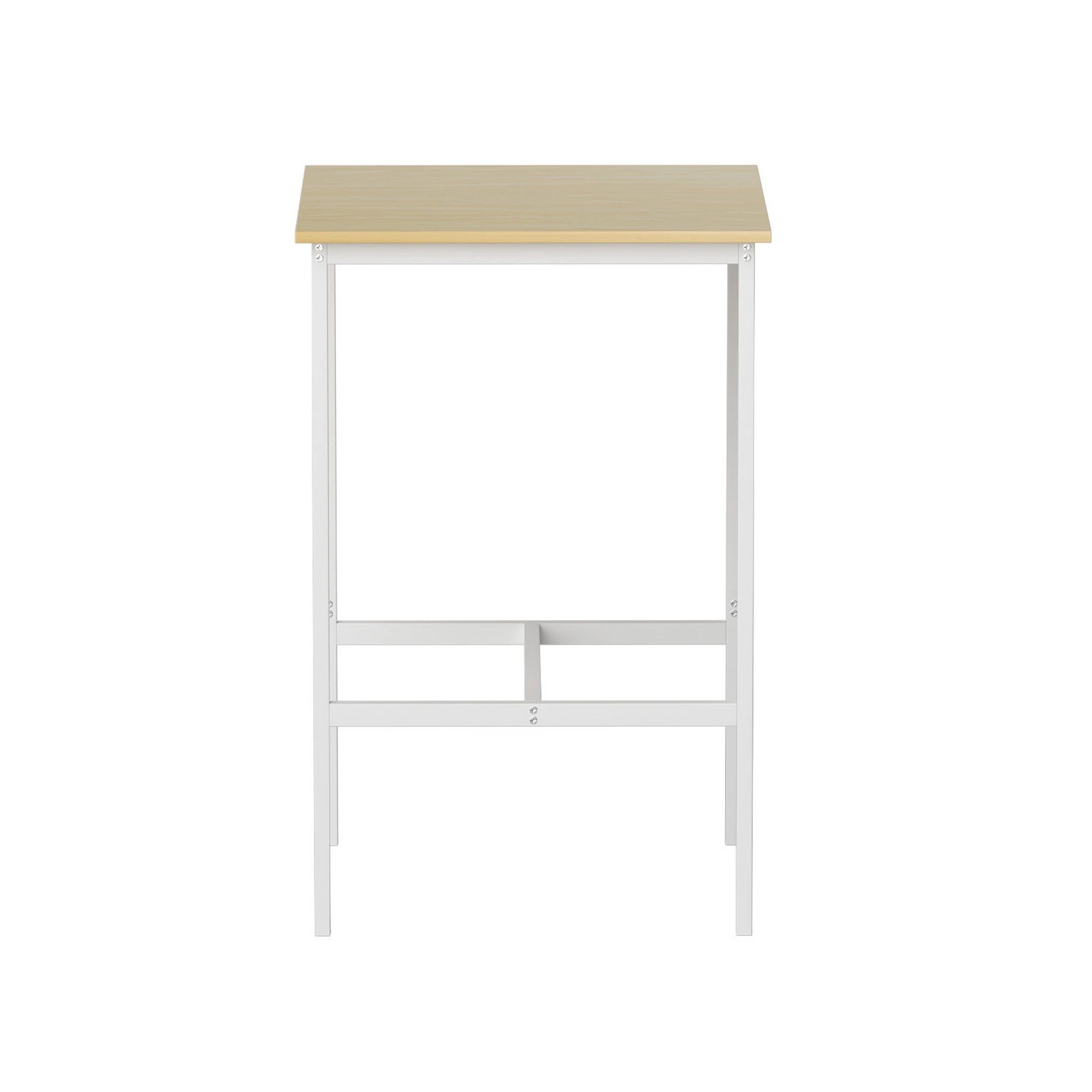 3 Artiss Bar Table Counter Kitchen Dining Desk Pub 60x92cm Square - Natural, 3 of 9