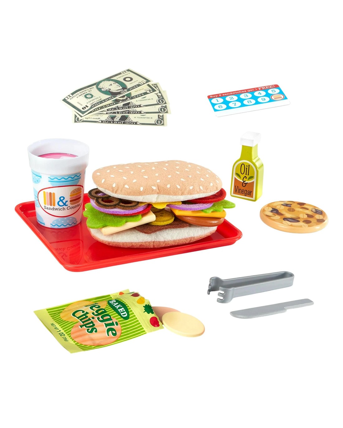 Melissa and Doug Slice and Stack Sandwich Counter Playset - Kmart