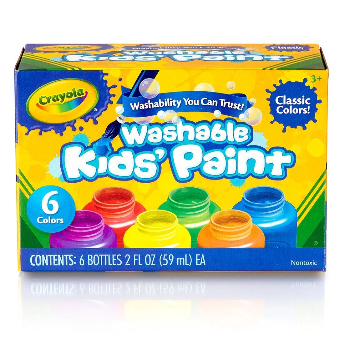 1 Crayola 6 Pack Washable Kids Paint, 1 of 1