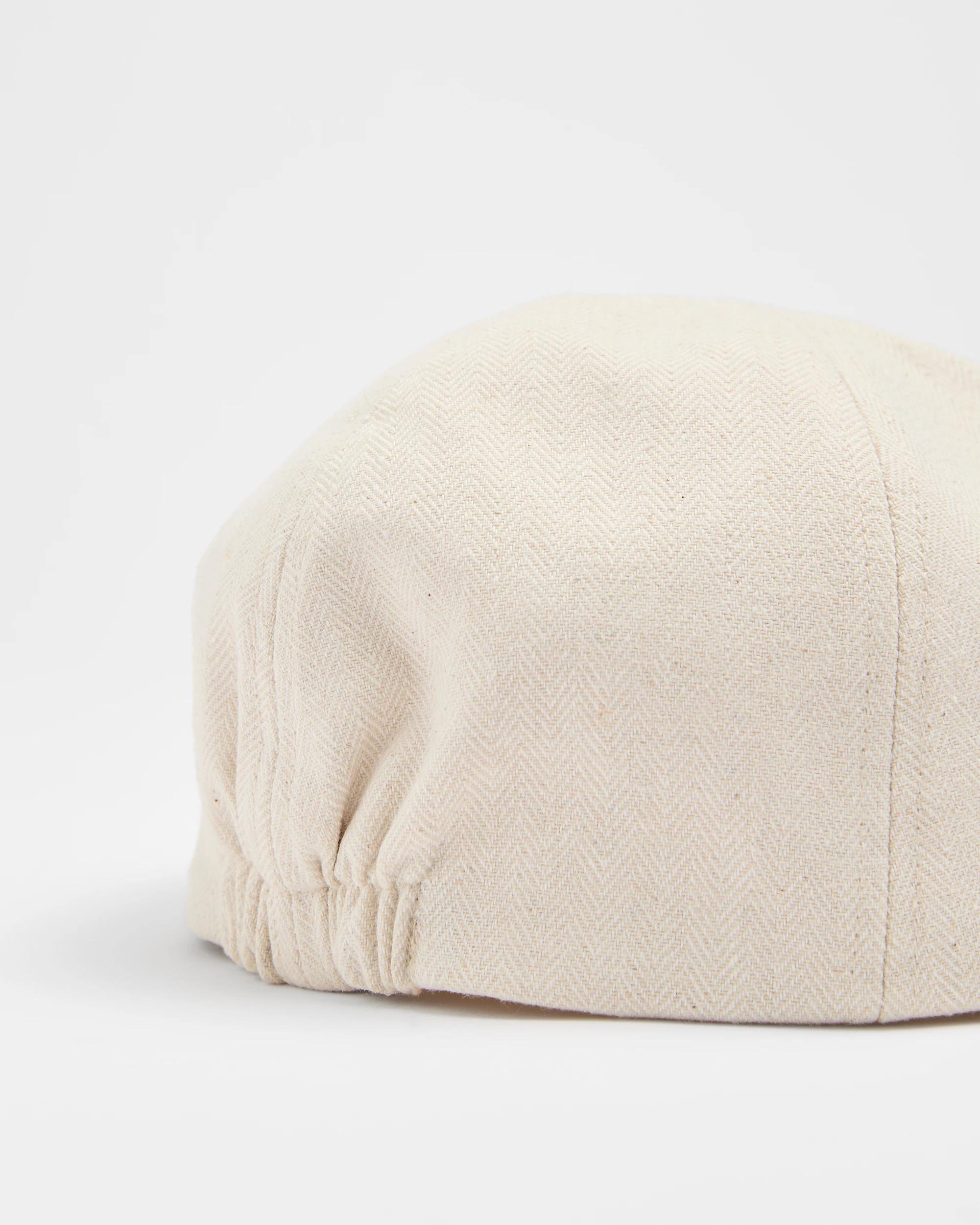 4 Target Man Men's Textured Flat Cap, Natural — One Size (59cm) NATURAL, 4 of 4