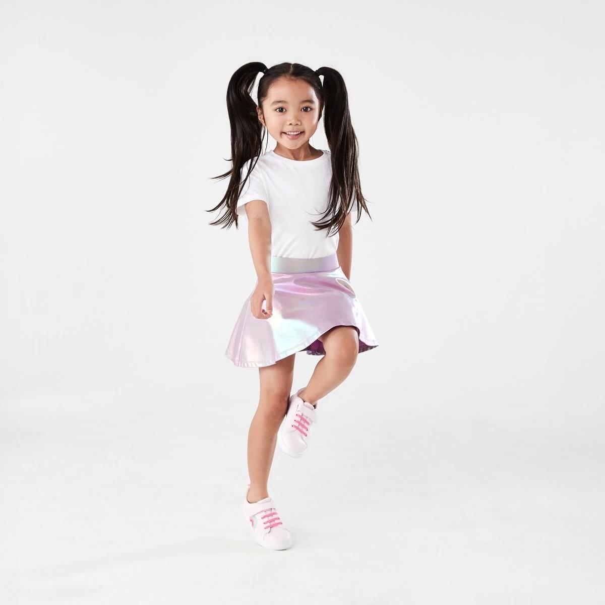 5 Metallic Skort PASTEL LILAC RAINBOW METALLIC, 5 of 6
