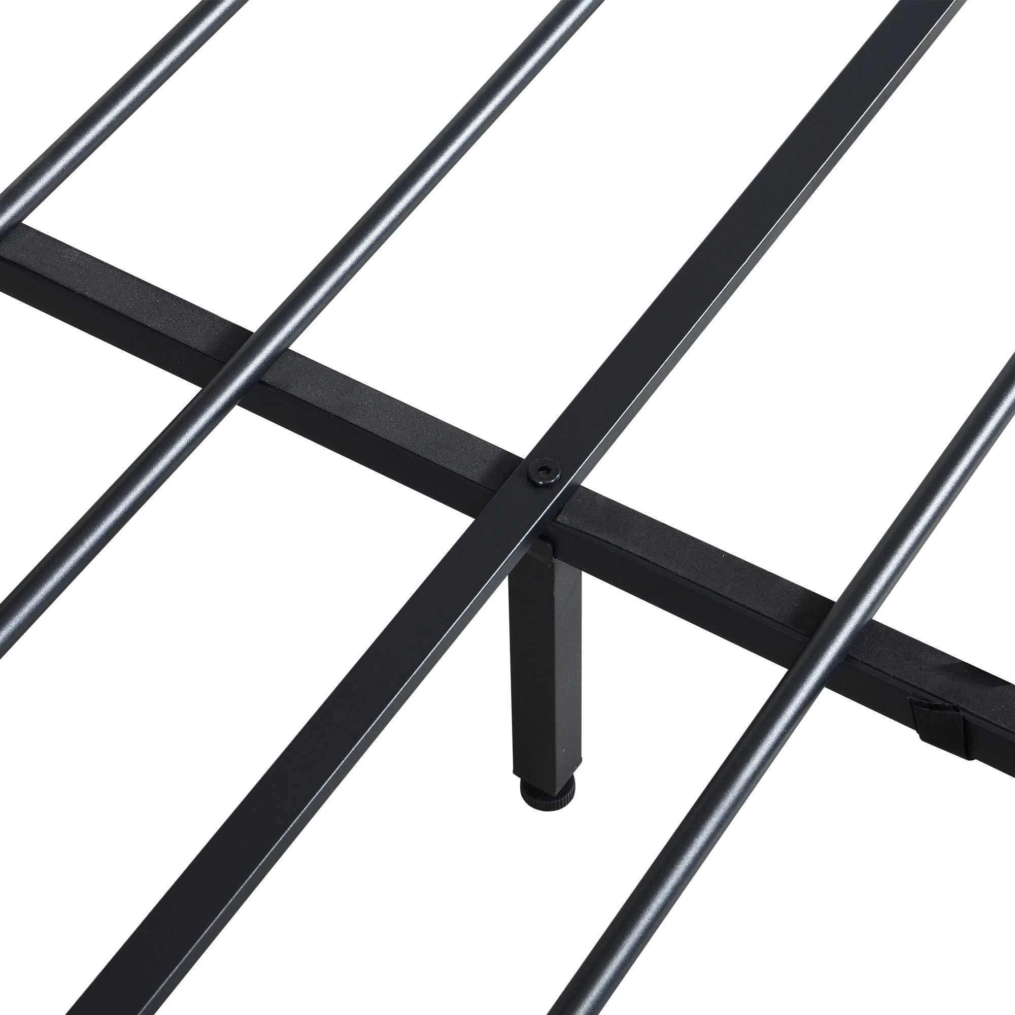 4 Levede Double Size Bed Frame Industrial with LED Charging Station and Storage Bedhead, 4 of 9