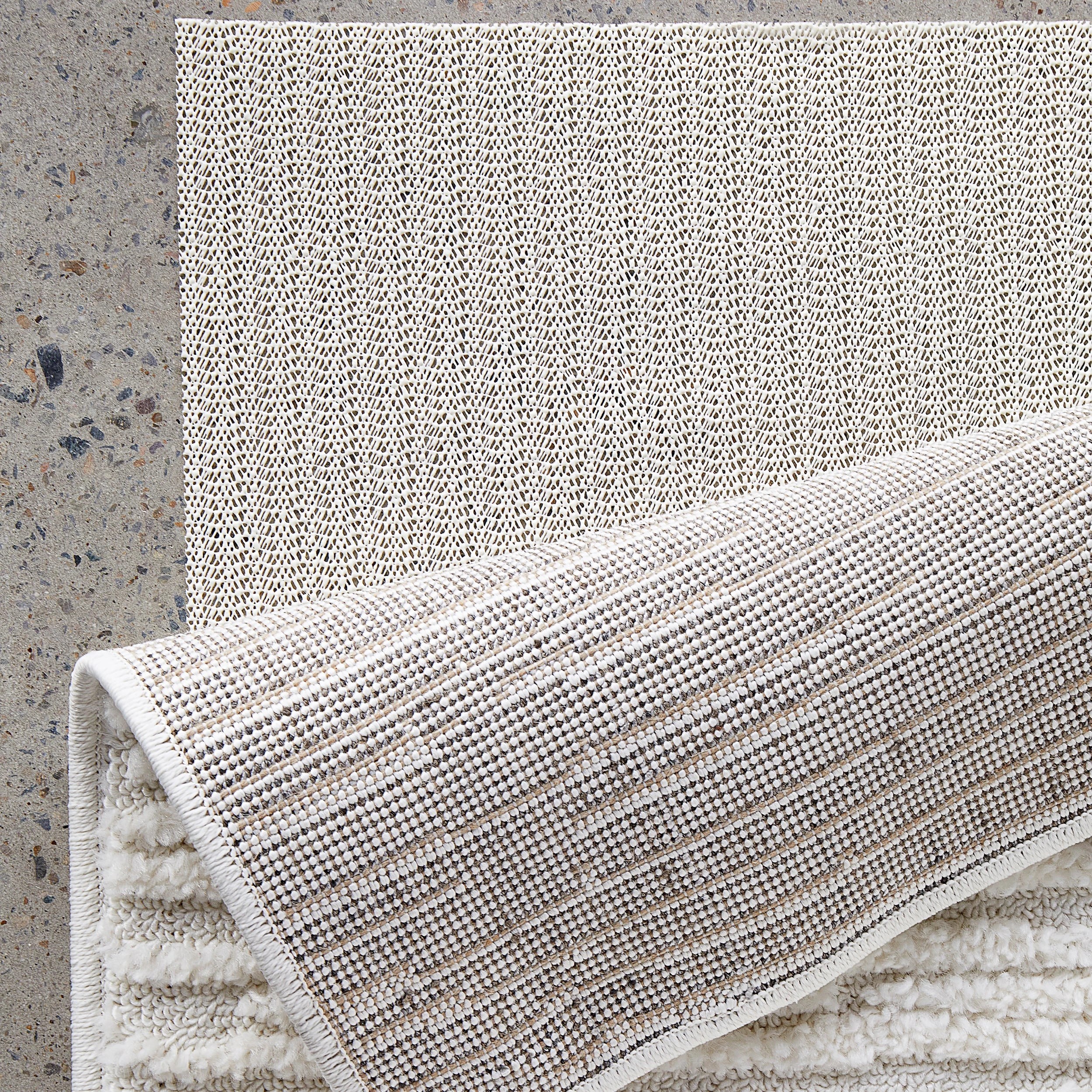 2 Common Ground Rugs Surehold 220x150cm - Medium Non Slip Rug - White, 2 of 3