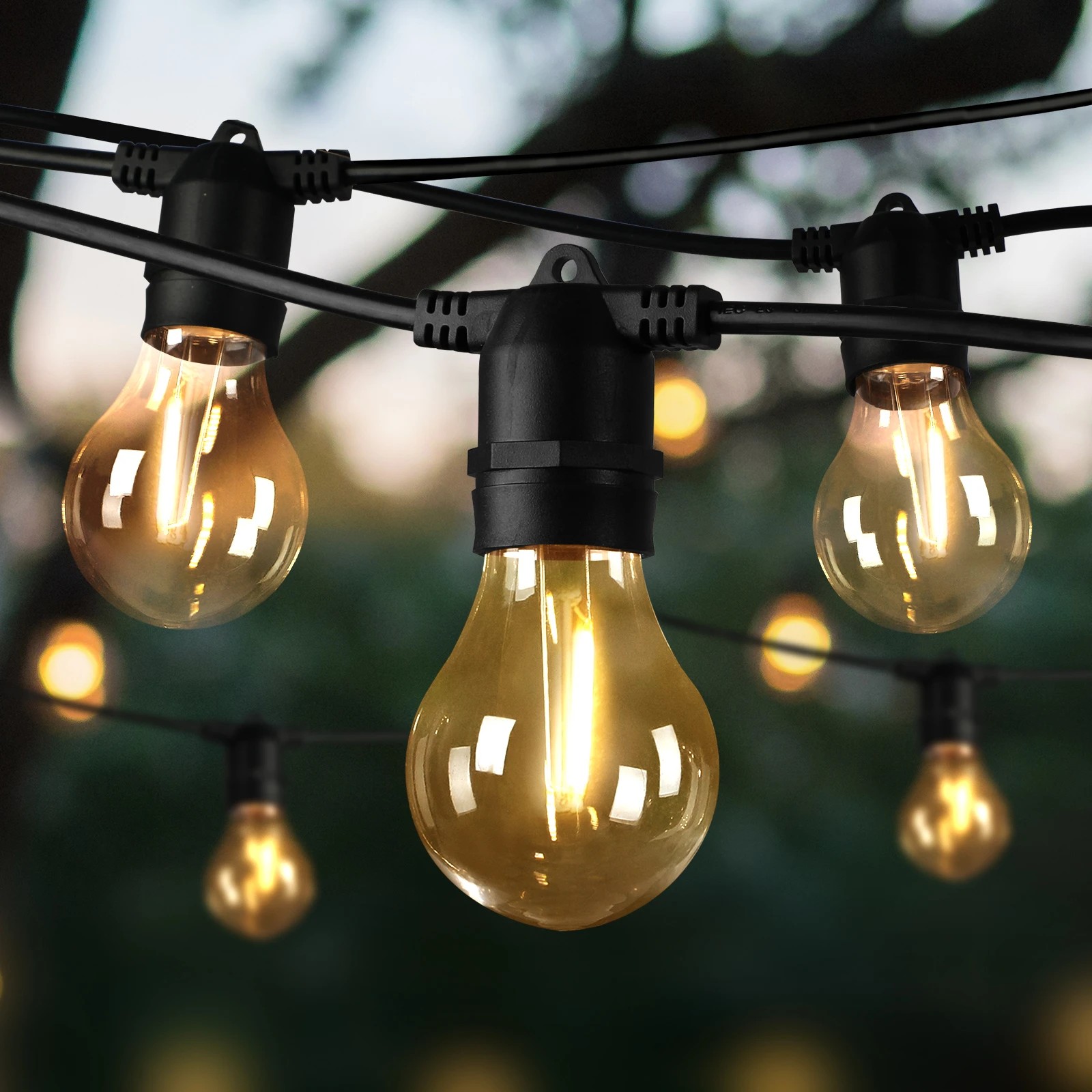 3 Mazam 80M Festoon String Lights LED Christmas - Black, 3 of 10