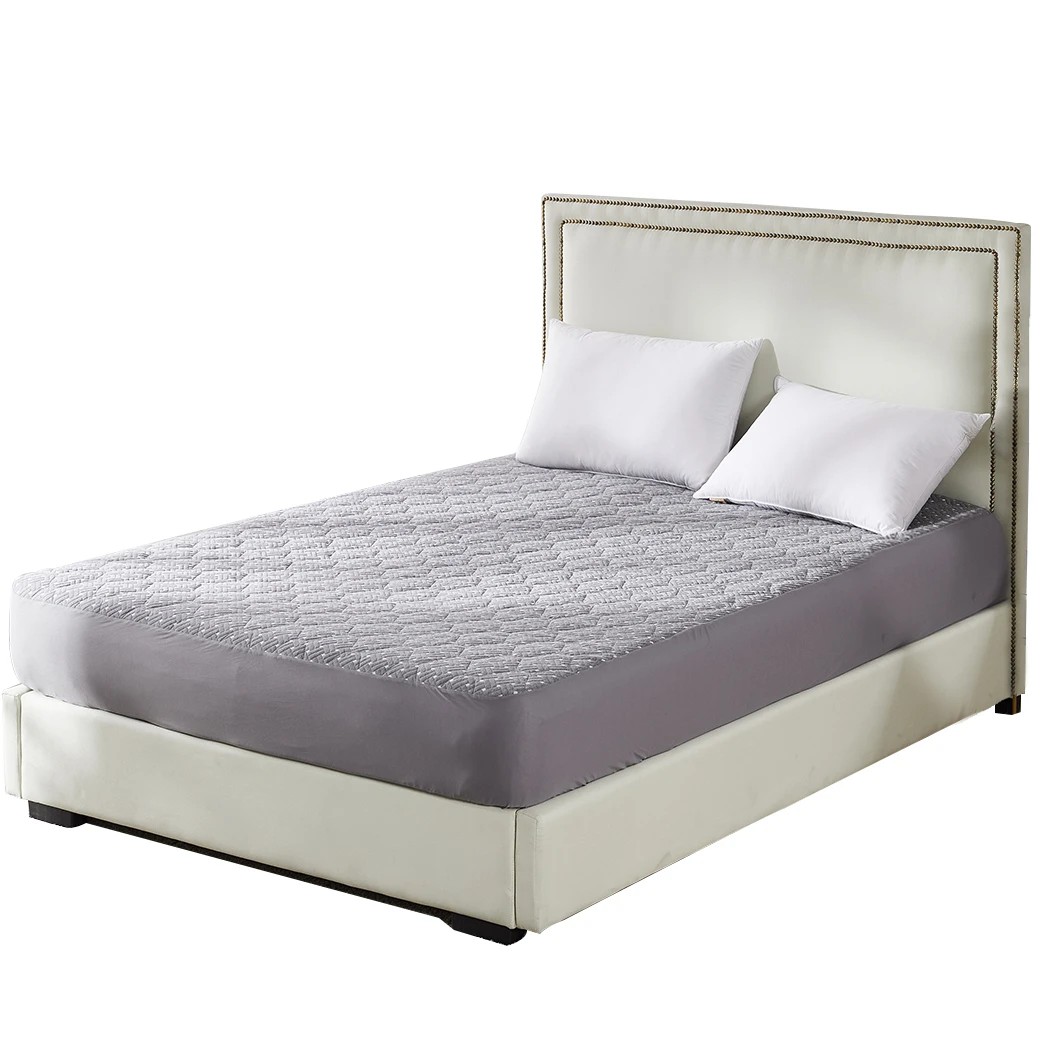 2 Dreamz Mattress Protector Topper Bamboo Pillowtop Waterproof Queen, 2 of 9