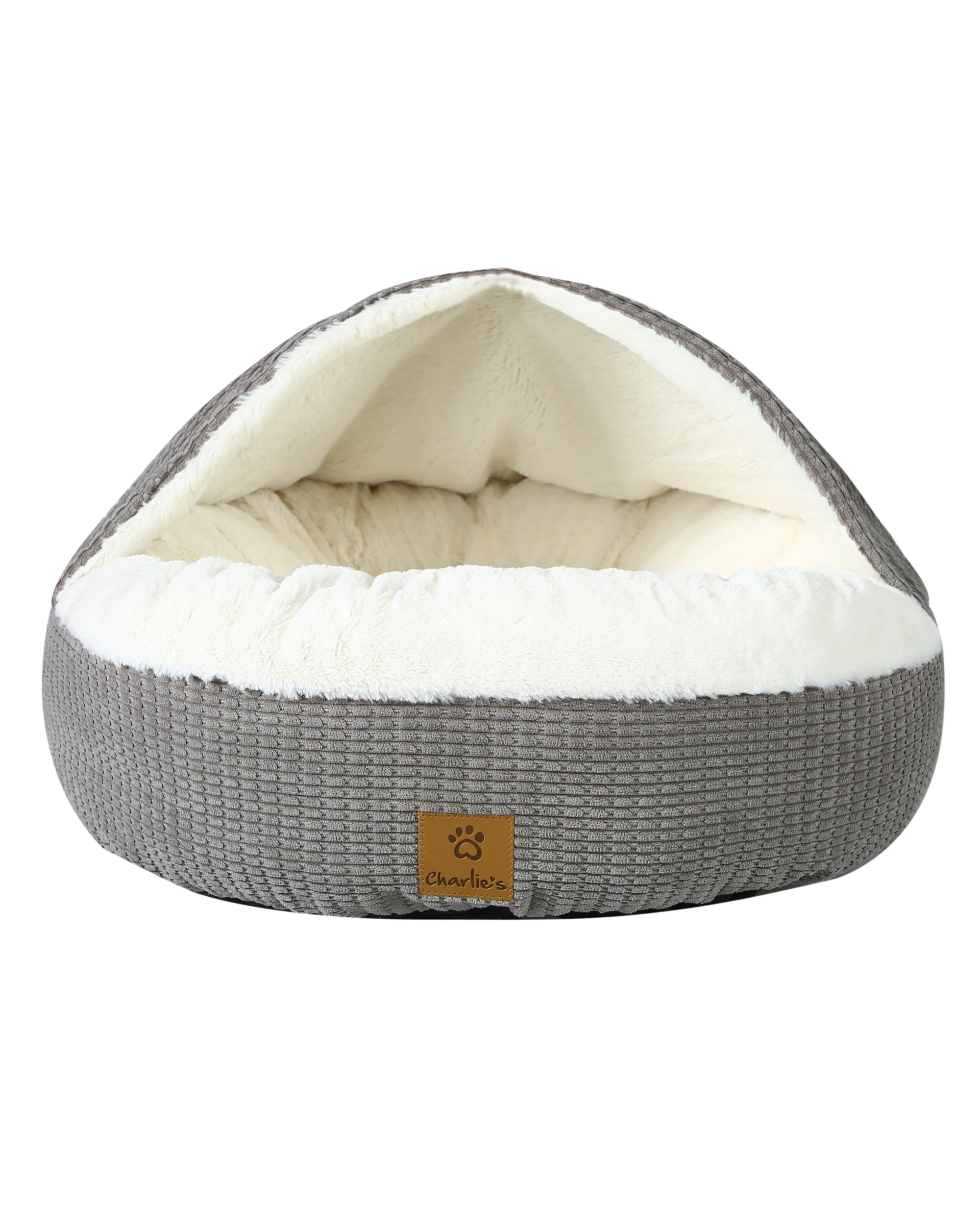 5 Charlie's Snookie Hooded Calming Dog Bed Extra Large - Grey, 5 of 9