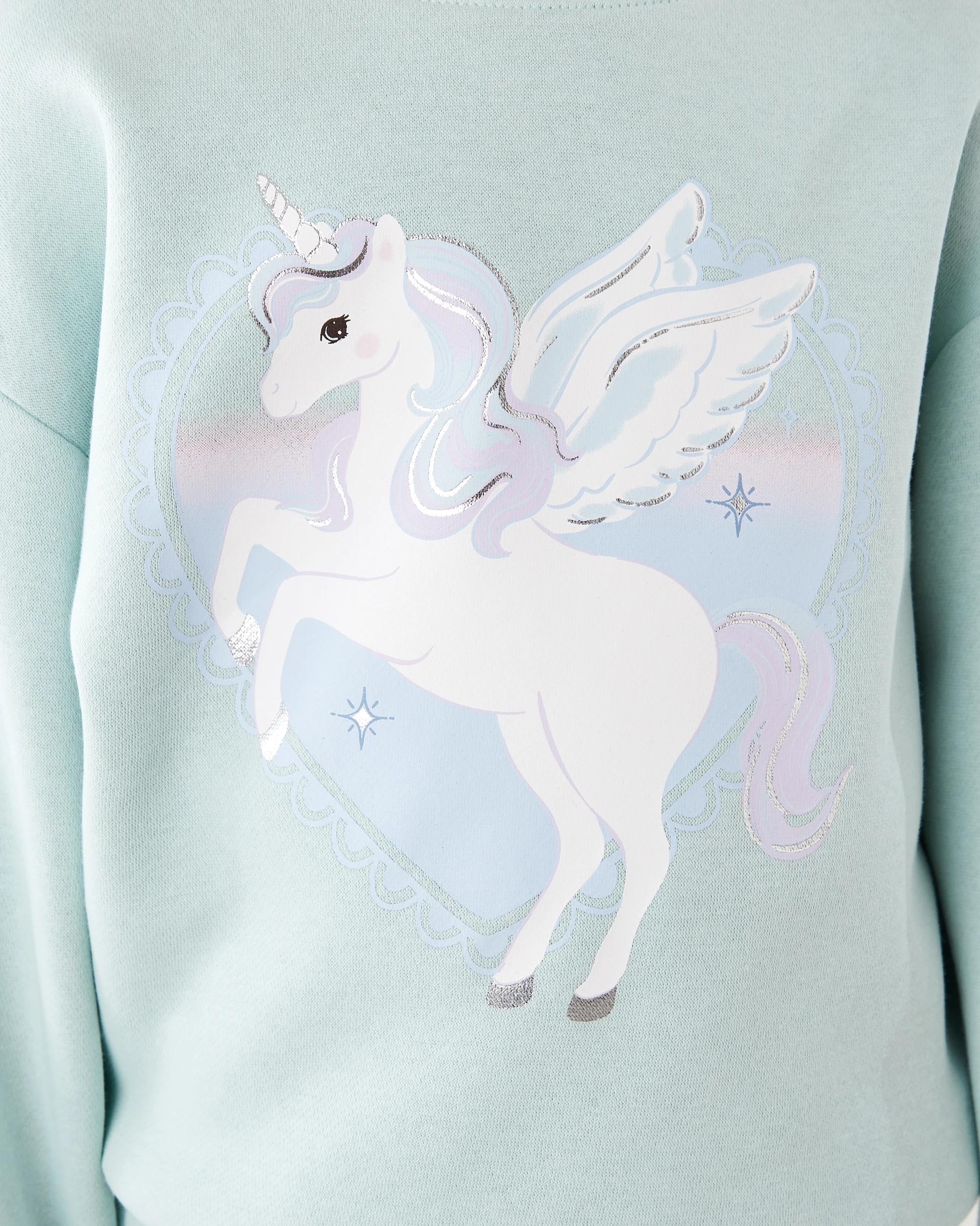 5 Print Crew Sweater Grn Uncrn, 5 of 8