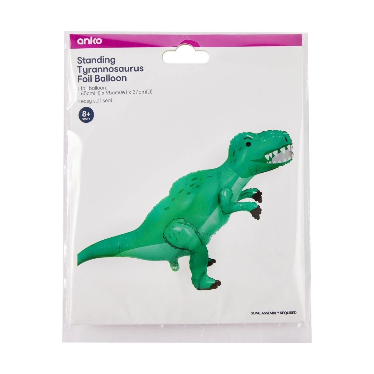 3 Standing Tyrannosaurus Foil Balloon, 3 of 3