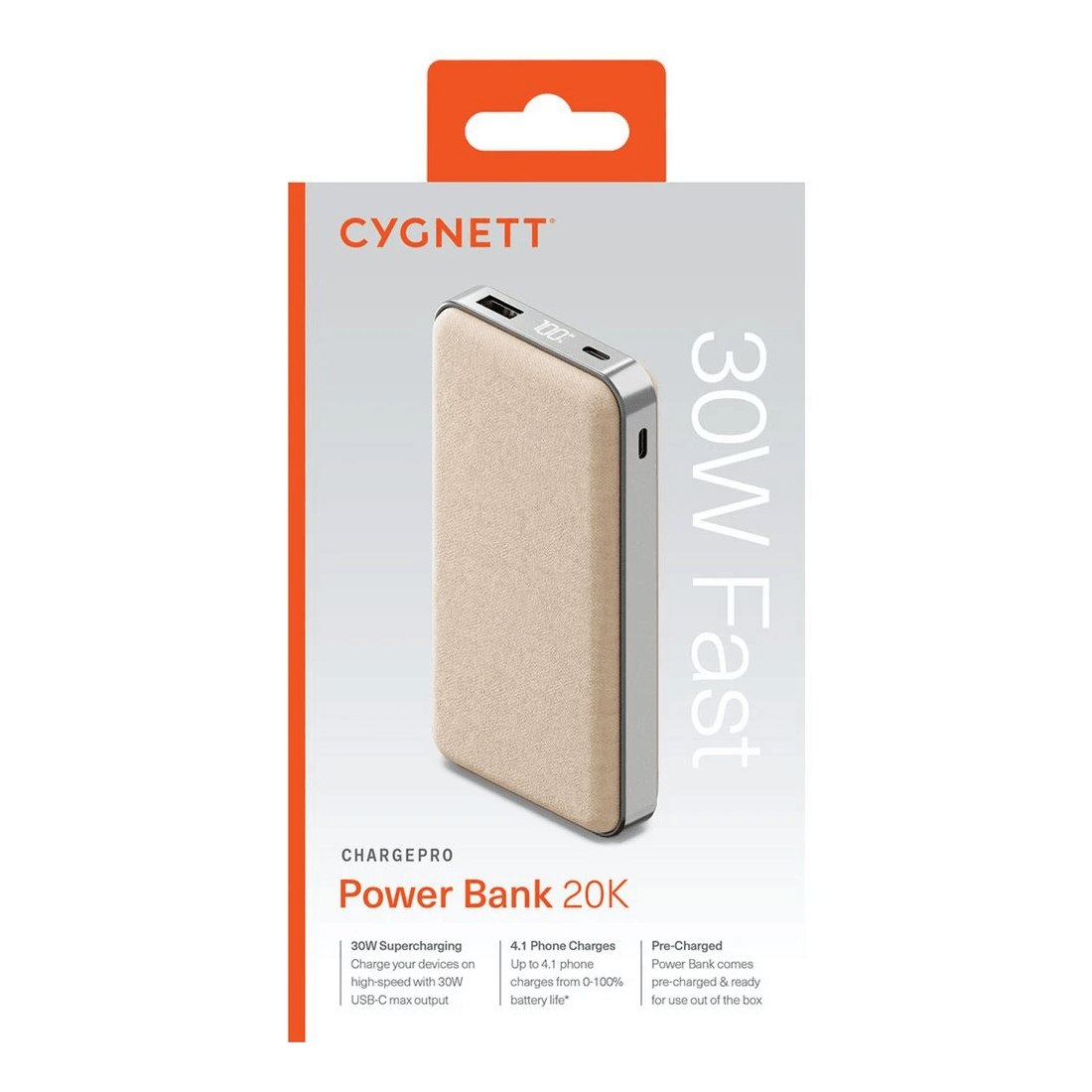 5 Cygnett ChargePro Powerbank 20,000mAh Champagne, 5 of 5