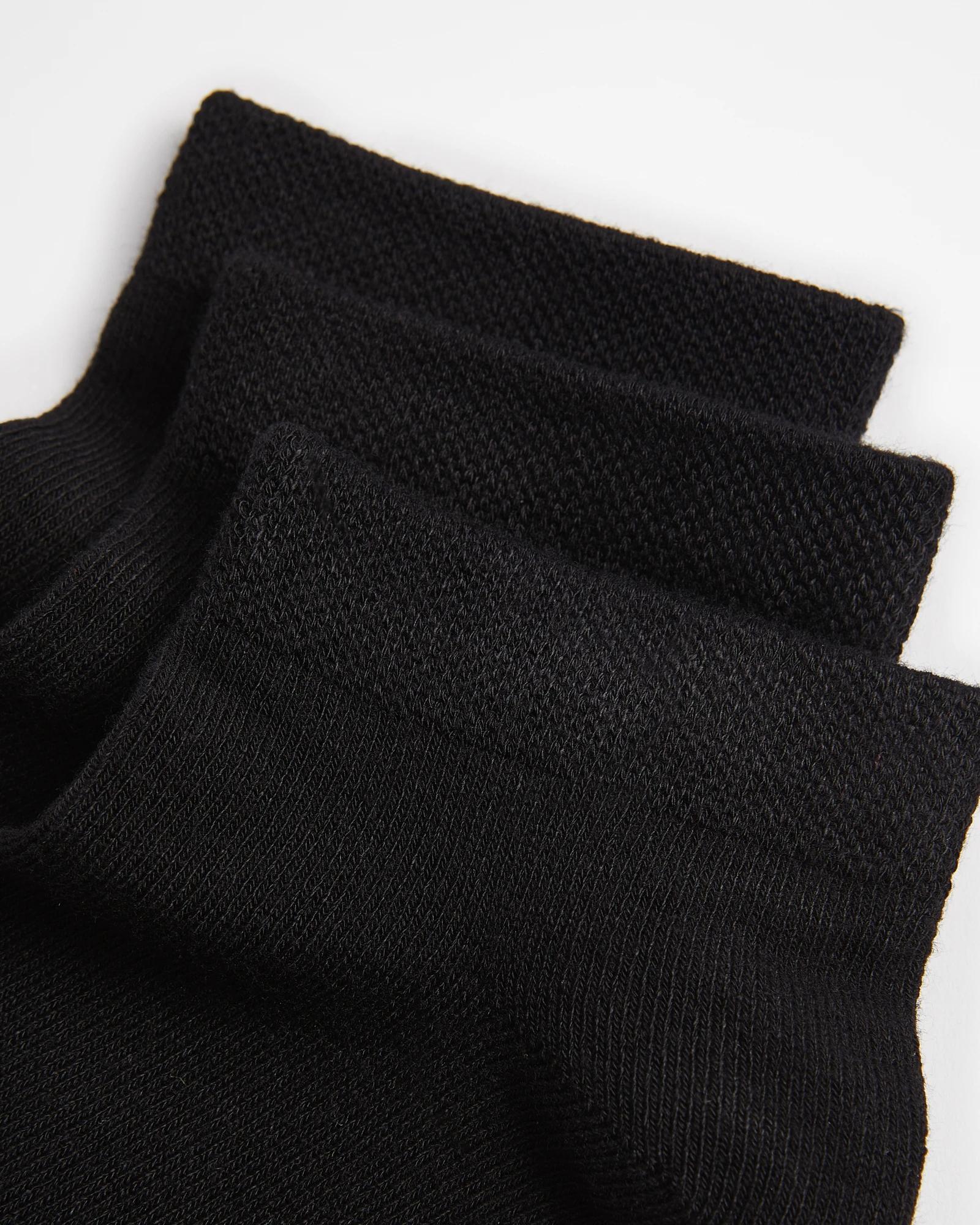2 Target 3 Pack Bamboo Low Cut Socks BLACK, 2 of 3