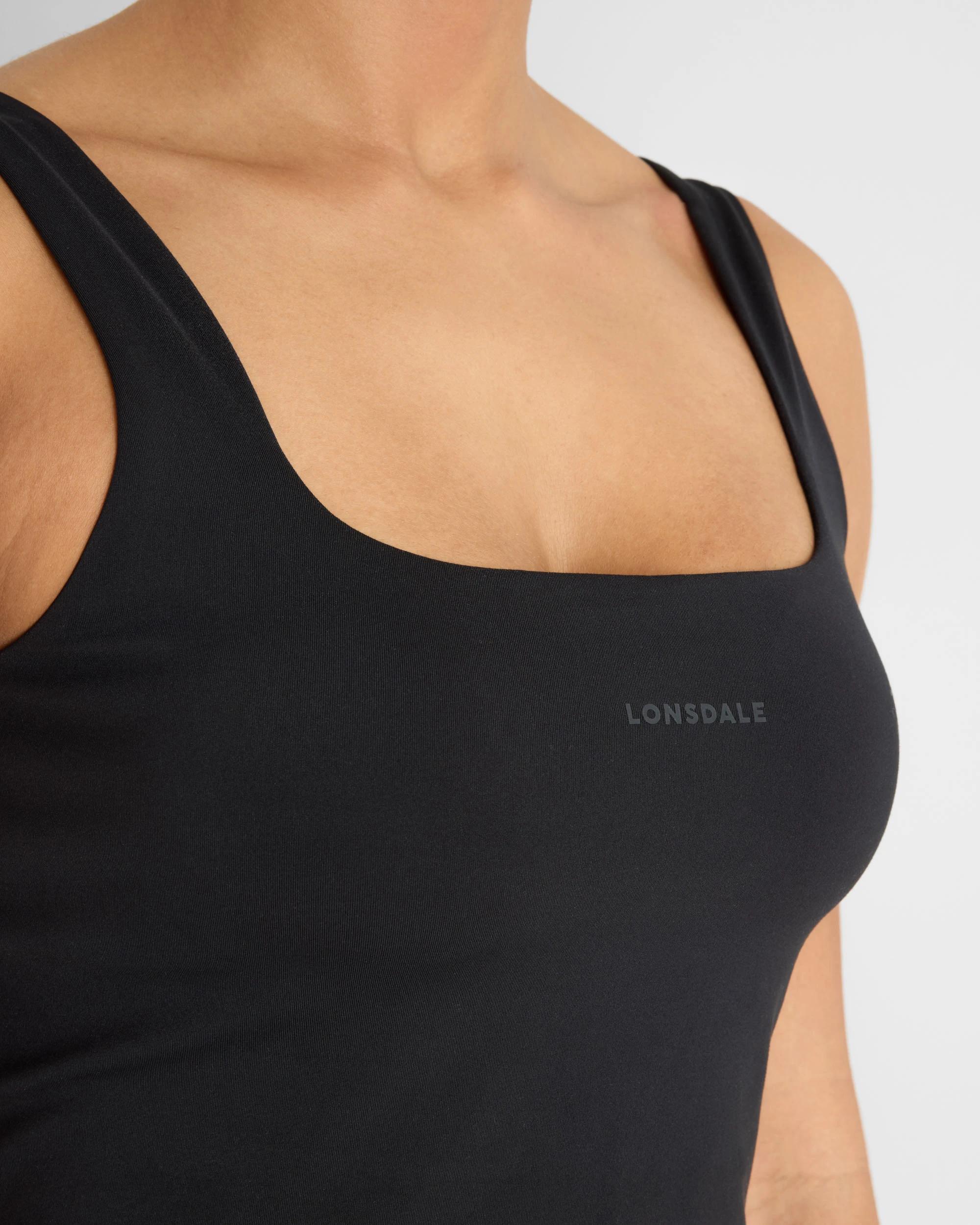 4 Lonsdale London Define Tank Top BLACK, 4 of 7