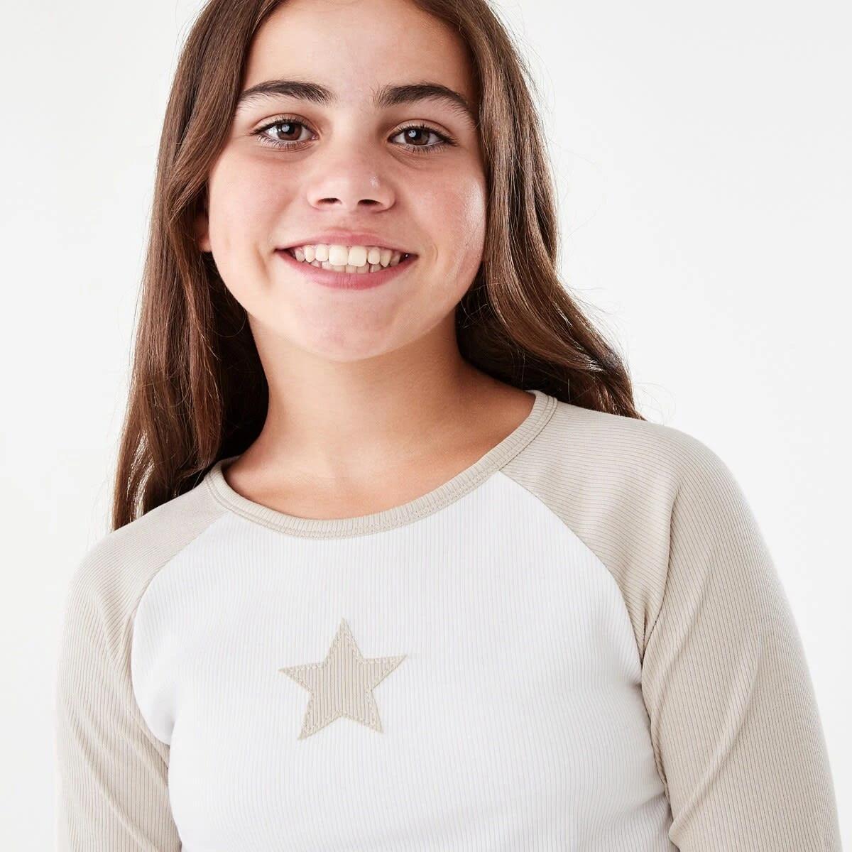 3 Long Sleeve Raglan T-shirt Bge Star, 3 of 8
