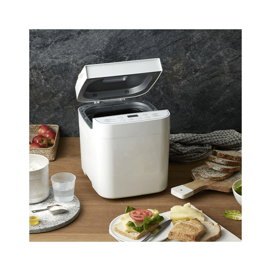 4 Morphy Richards Electric Non Stick Home Compact Bread Maker 12 Programs 550w
 - White, 4 of 9