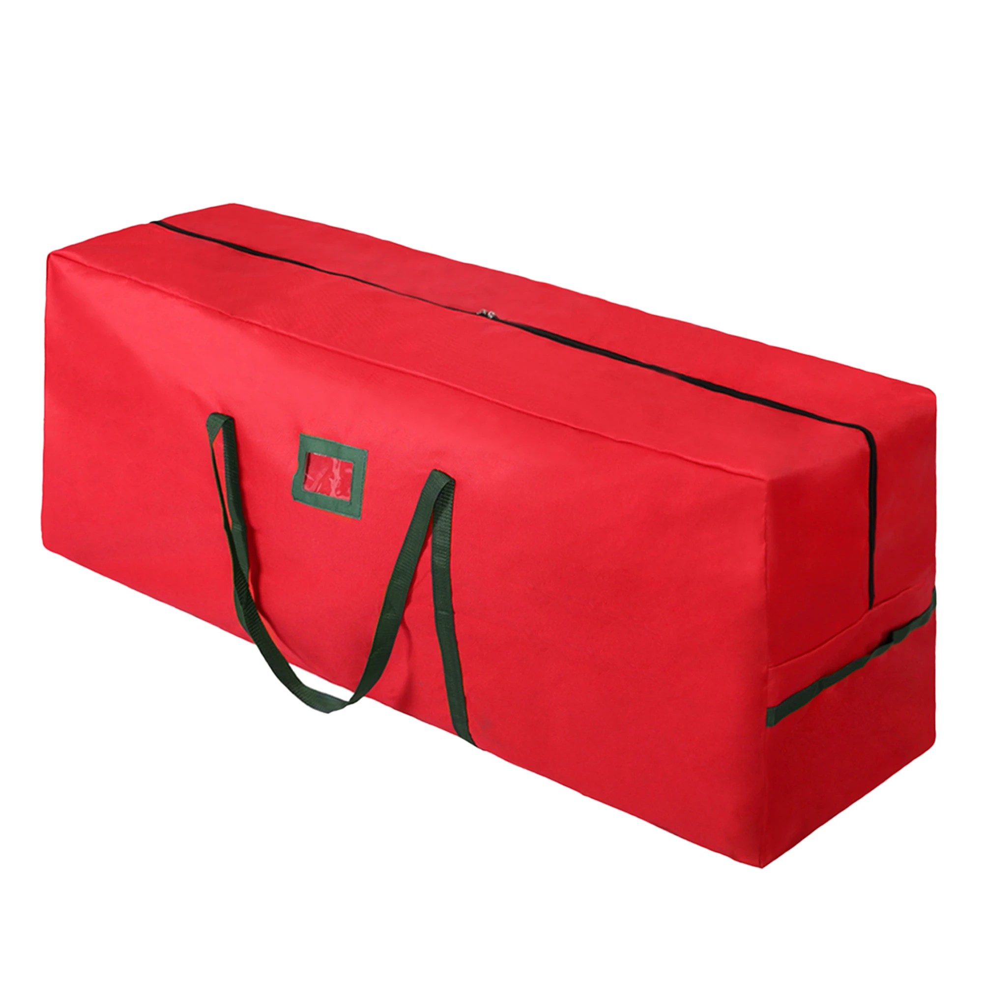 2 Red Christmas Tree Storage Bag Holiday Decoration Zip Bag Oxford Durable, 2 of 9