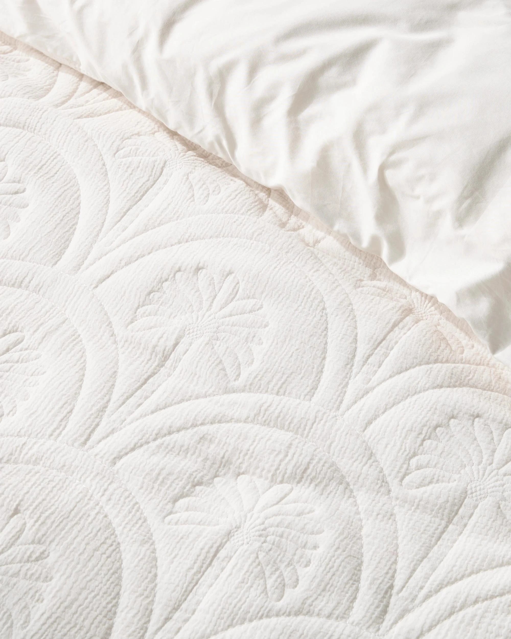 3 Target Palm Quilted Australian Cotton Quilt Cover Set - King Bed - Natural, 3 of 3