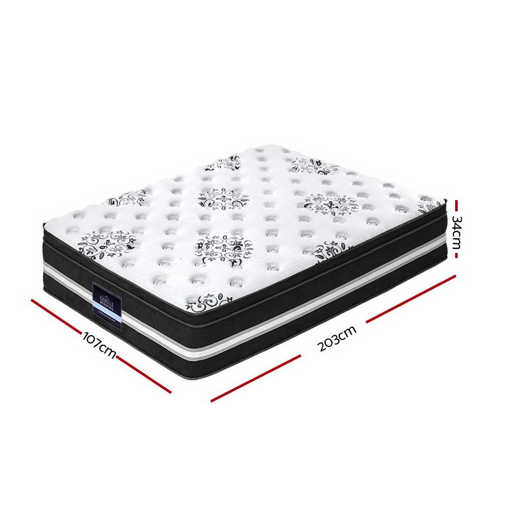 2 Giselle Bedding 34cm Mattress Cool Gel Memory Foam King - King Single Bed - Multi, 2 of 8