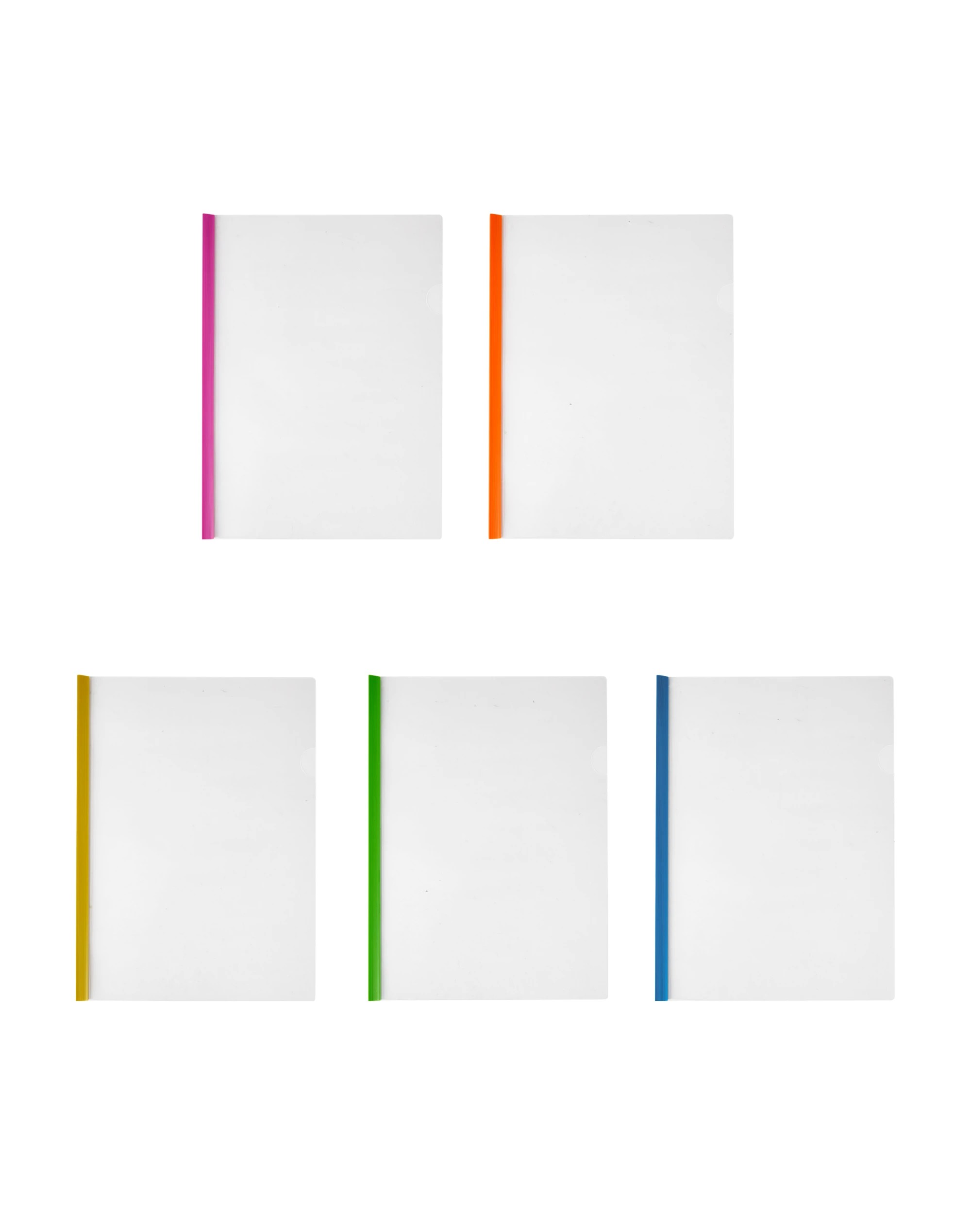 1 5 Pack A4 Report Folder with Sliding Bar, 1 of 4